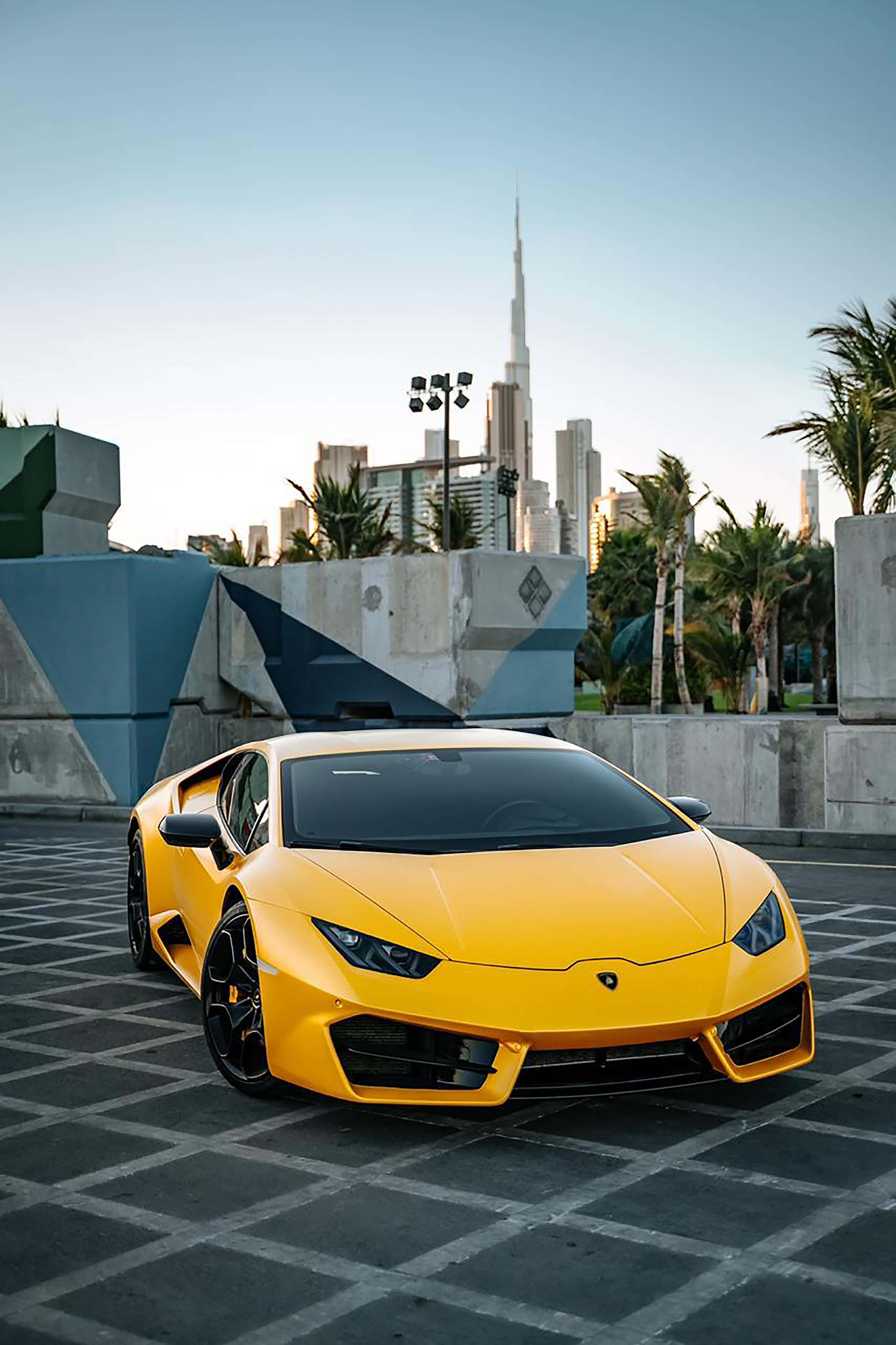Eksklusiv Lamborghini på motorveien Bakgrunner