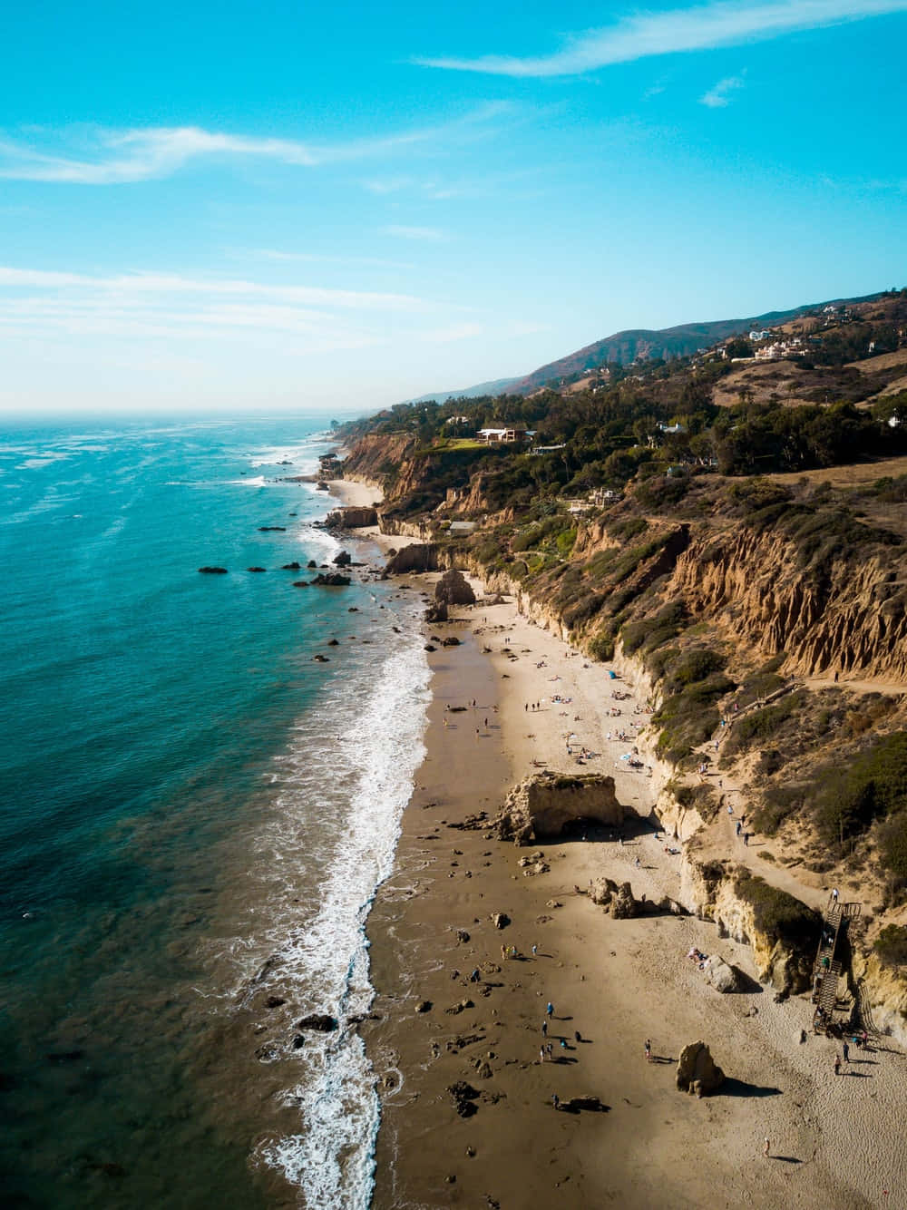 El Matador State Beach Mountain Ridge Android Malibu Bakgrunn Bakgrunner