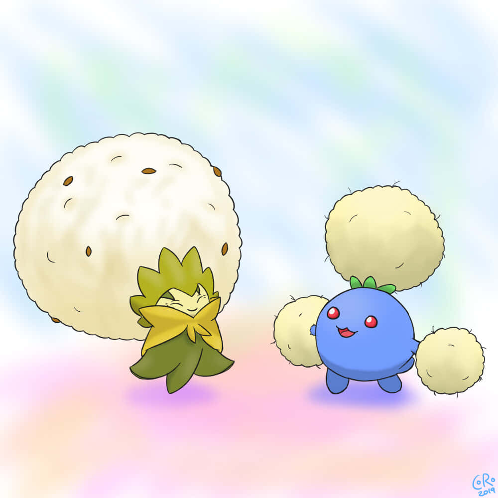 Eldegoss og Jumpluff Bakgrunner