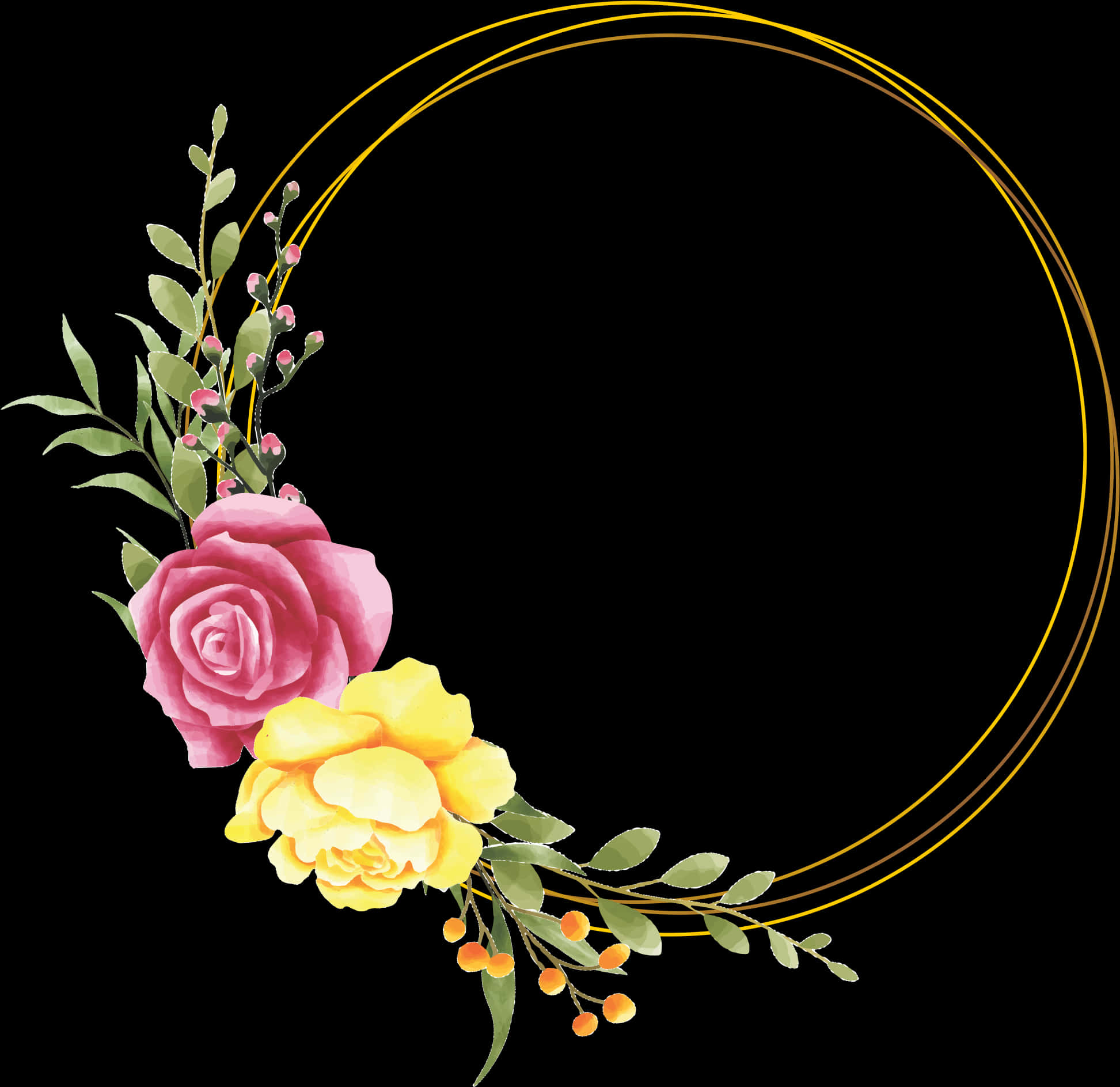 Elegant blomsterrammedesign Bakgrunner