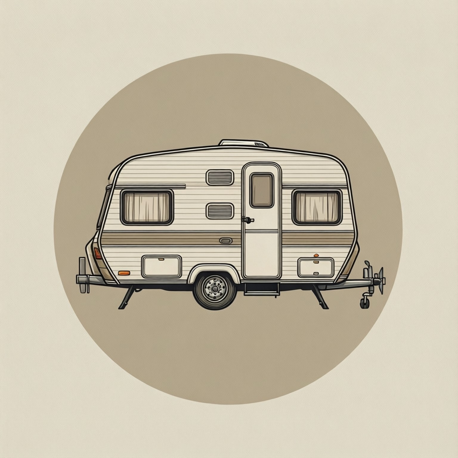 Elegant campingvognlinje Bakgrunner