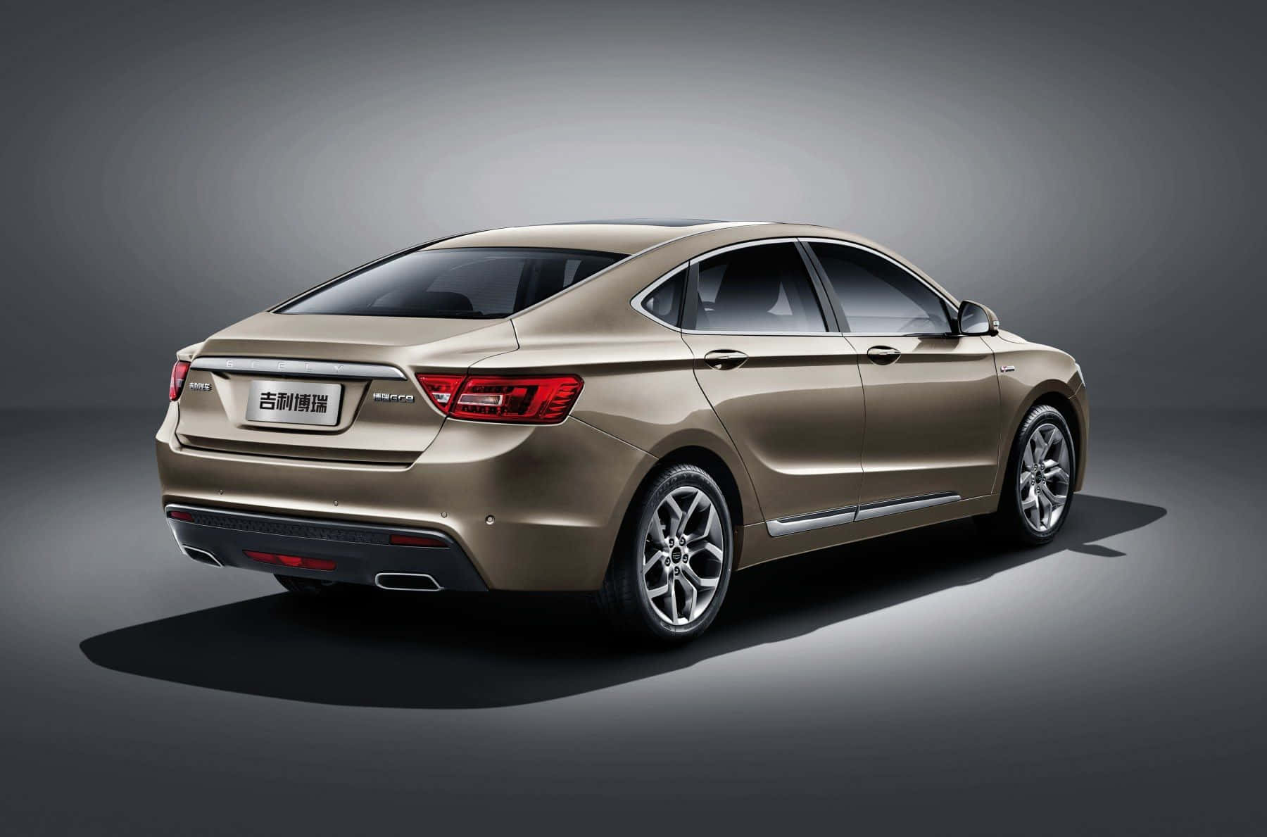 Elegant Geely Sedan i bevegelse Bakgrunner
