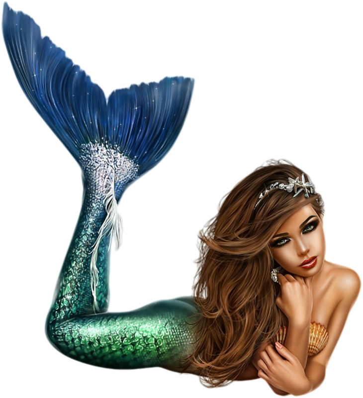 Elegant havfrue-illustrasjon Bakgrunner