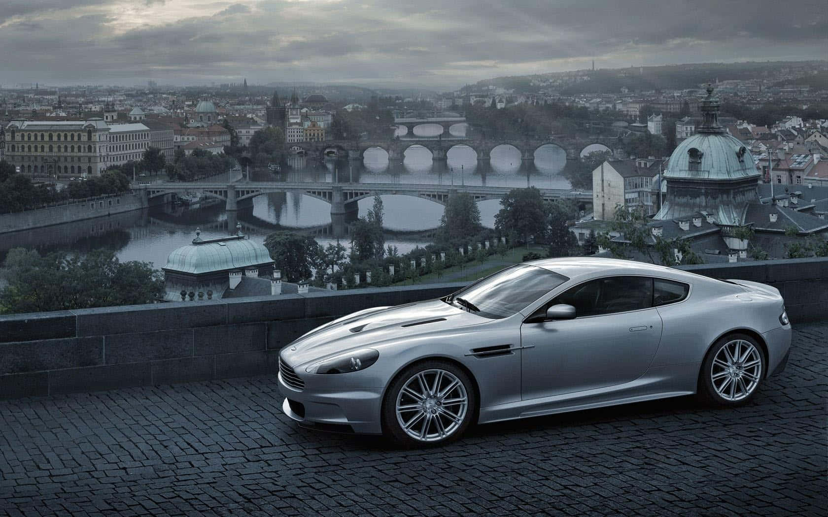 Elegant og stilig Aston Martin DB9 eksteriør Bakgrunner