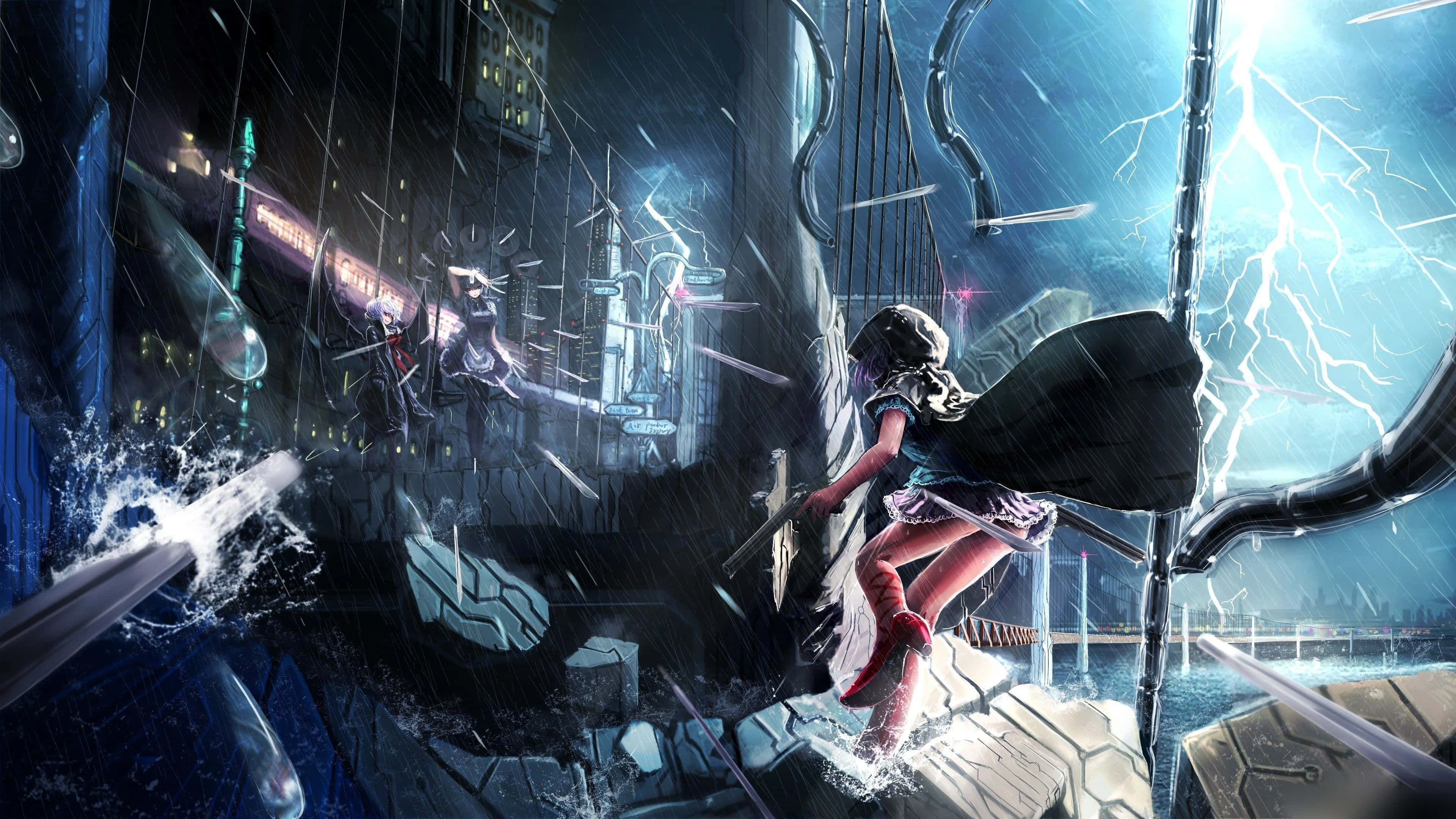 Elektrisitet ser ut til å være det nye våpenet i denne intense anime-kampen Bakgrunner