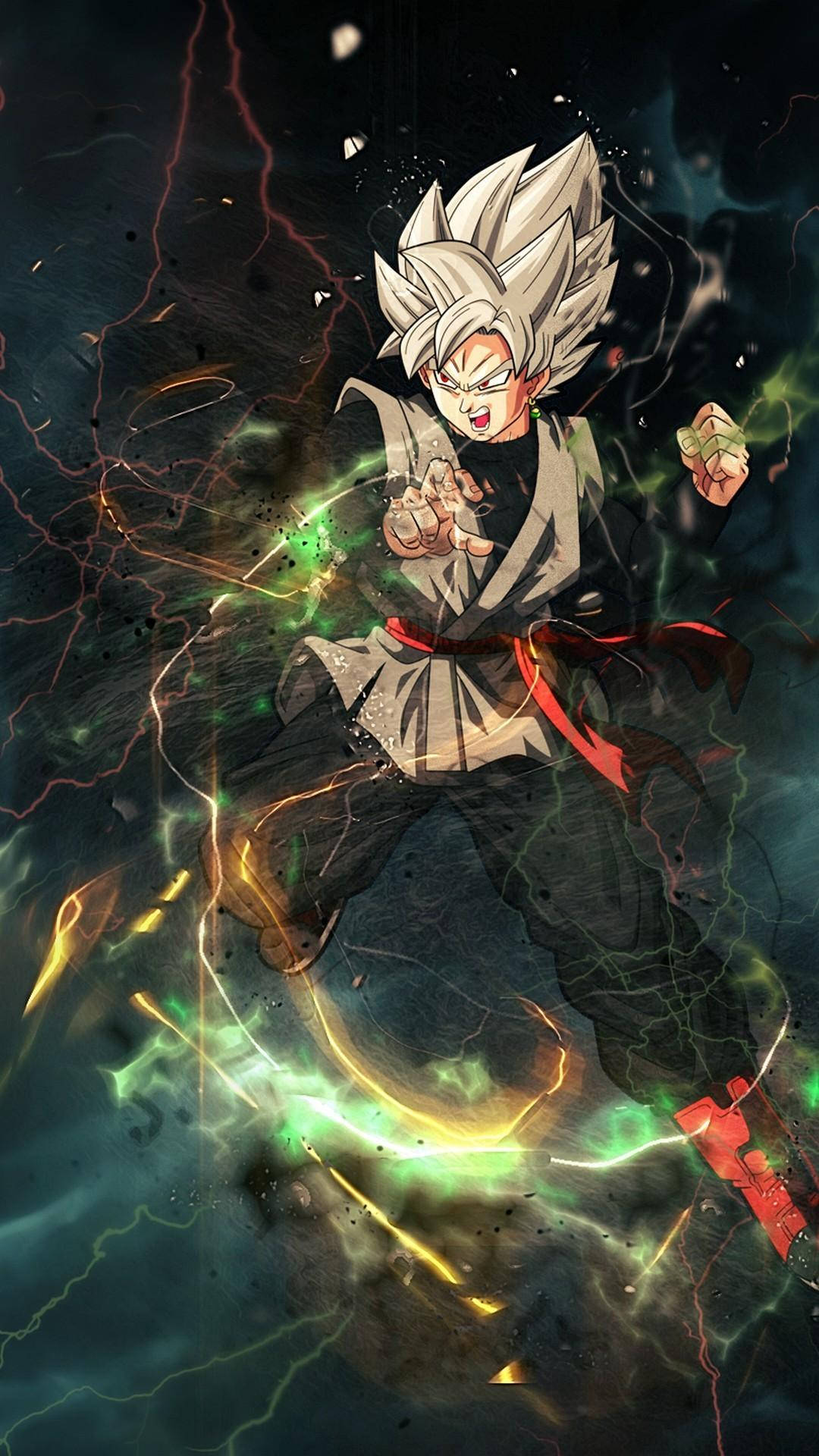 Elektrisk Goku Black iPhone Bakgrunner