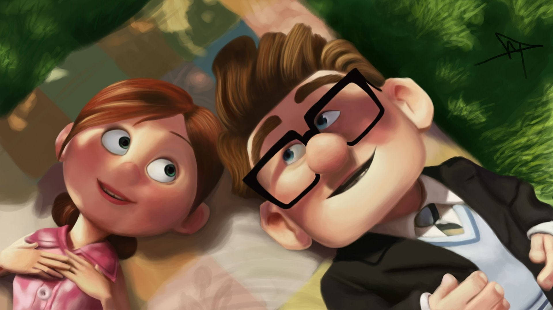 Ellie og Carl Fredricksen fra filmen Up Bakgrunner