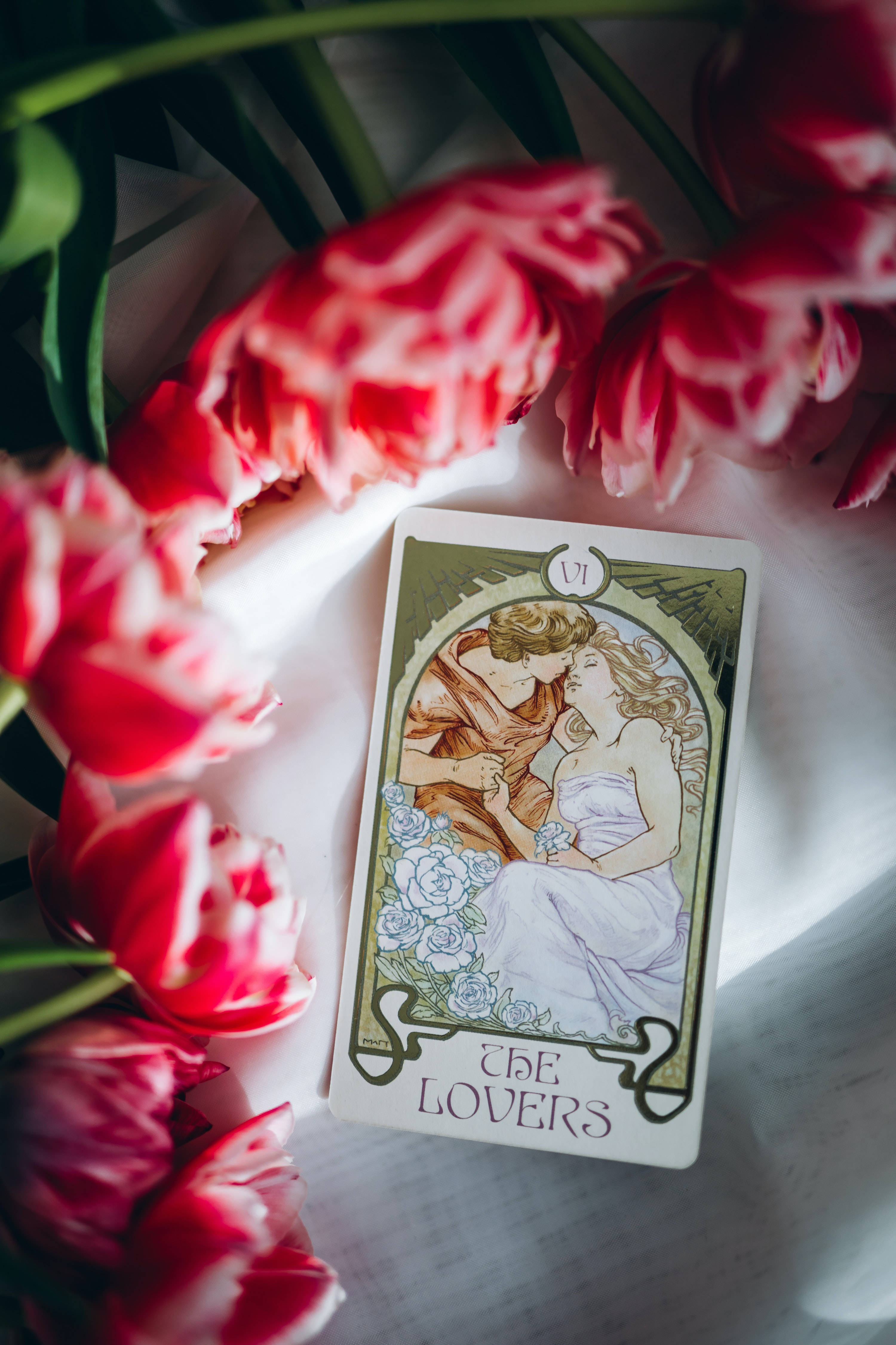 Elskende Tarotkort Bakgrunner