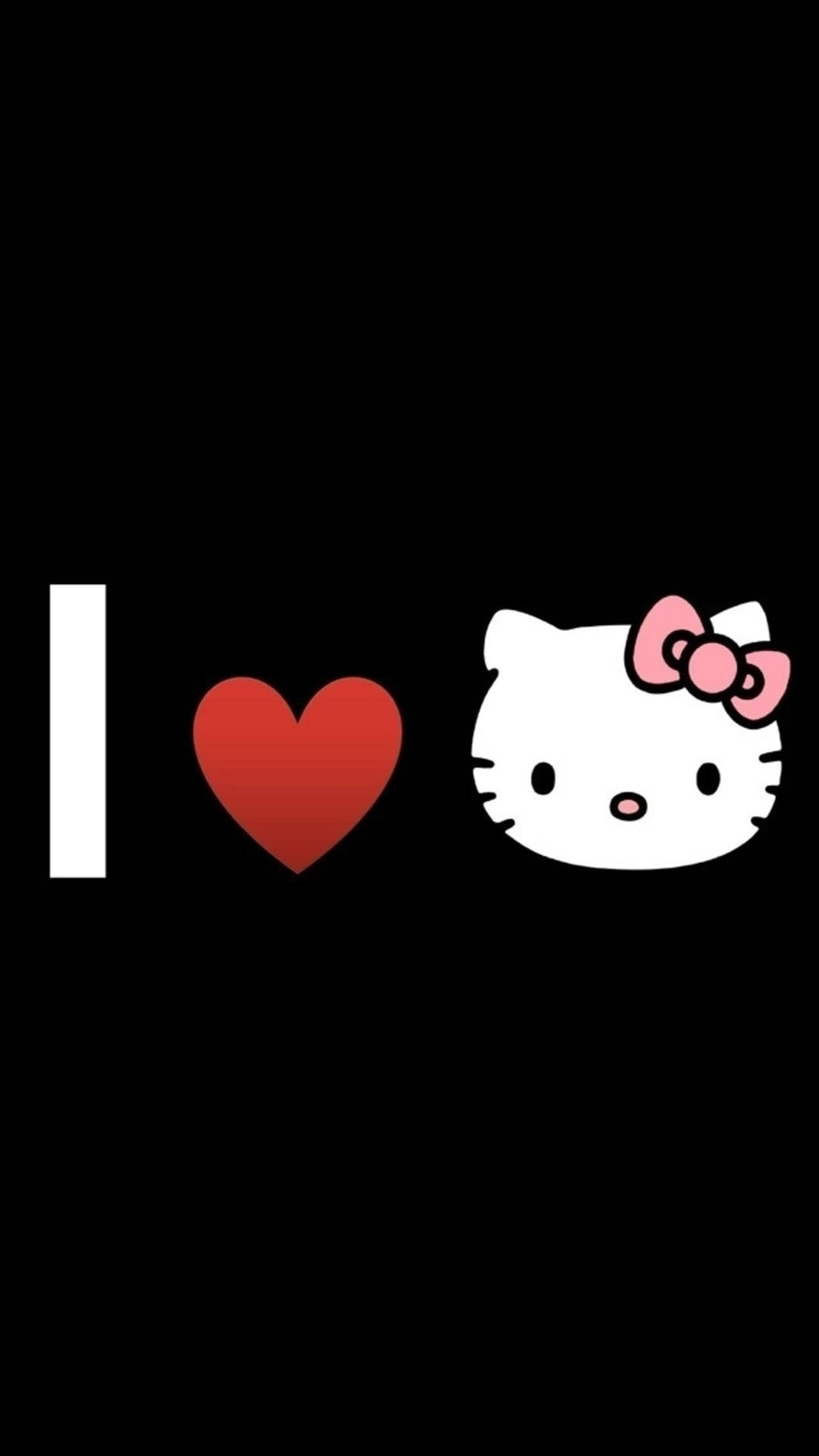 Elsker Svart Hello Kitty Bakgrunner