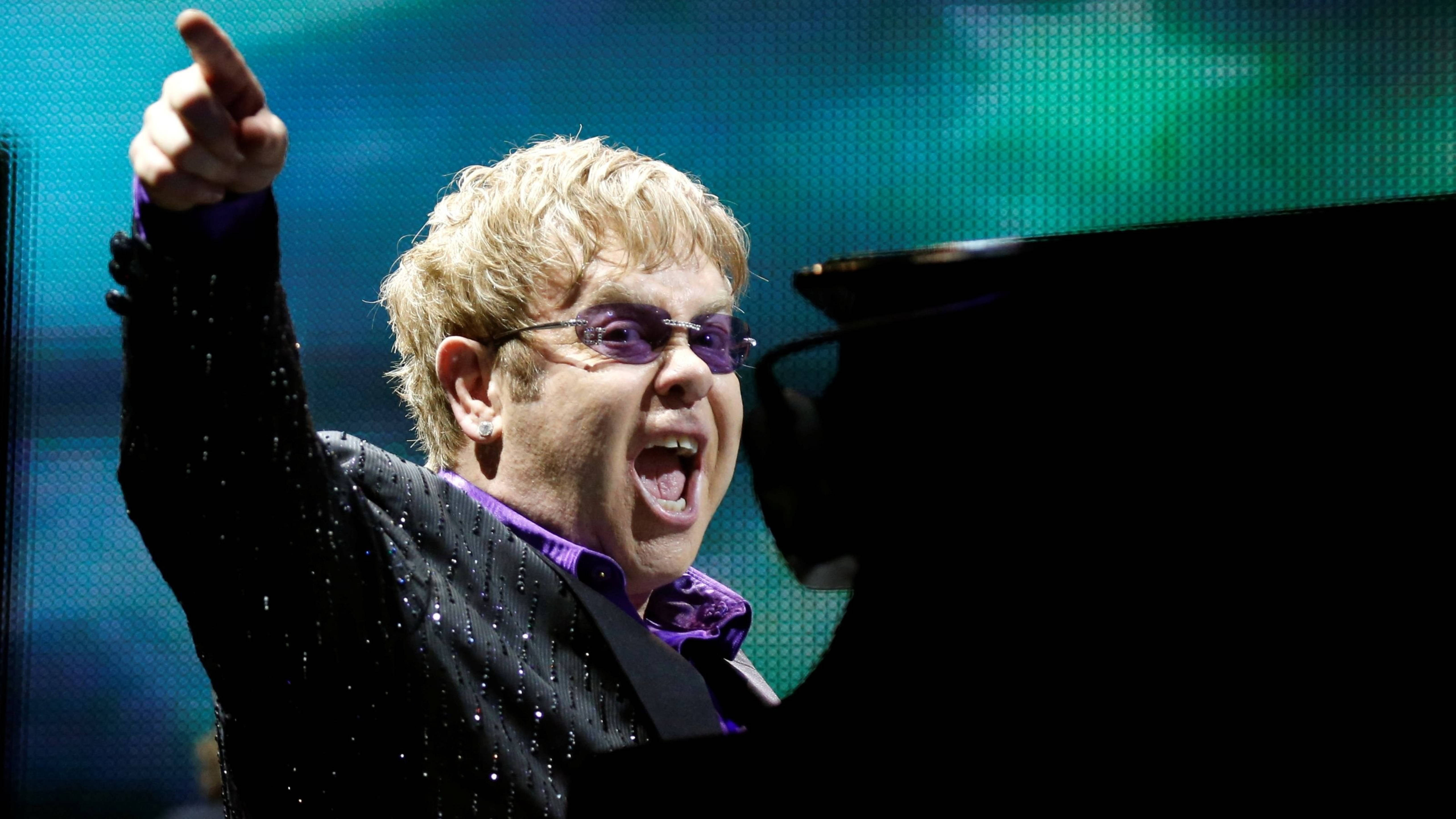 Elton John Pop Rock Konsert Bakgrunner