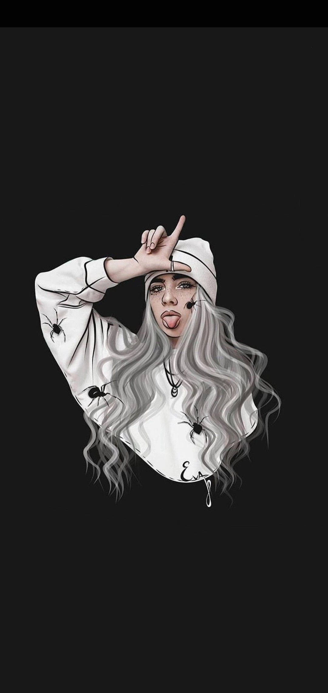 Emo Aesthetic Billie Eilish Bakgrunner