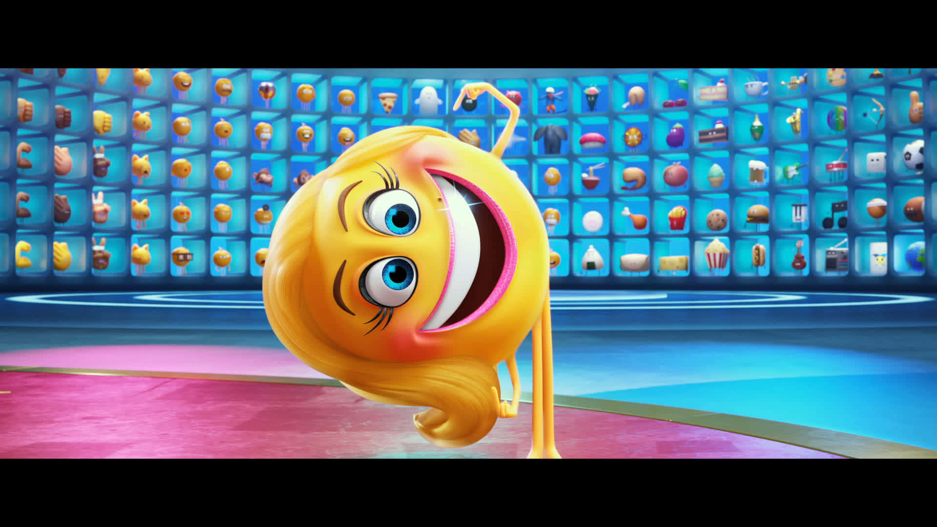 Emoji-filmen: Smileyen er overlykkelig Bakgrunner