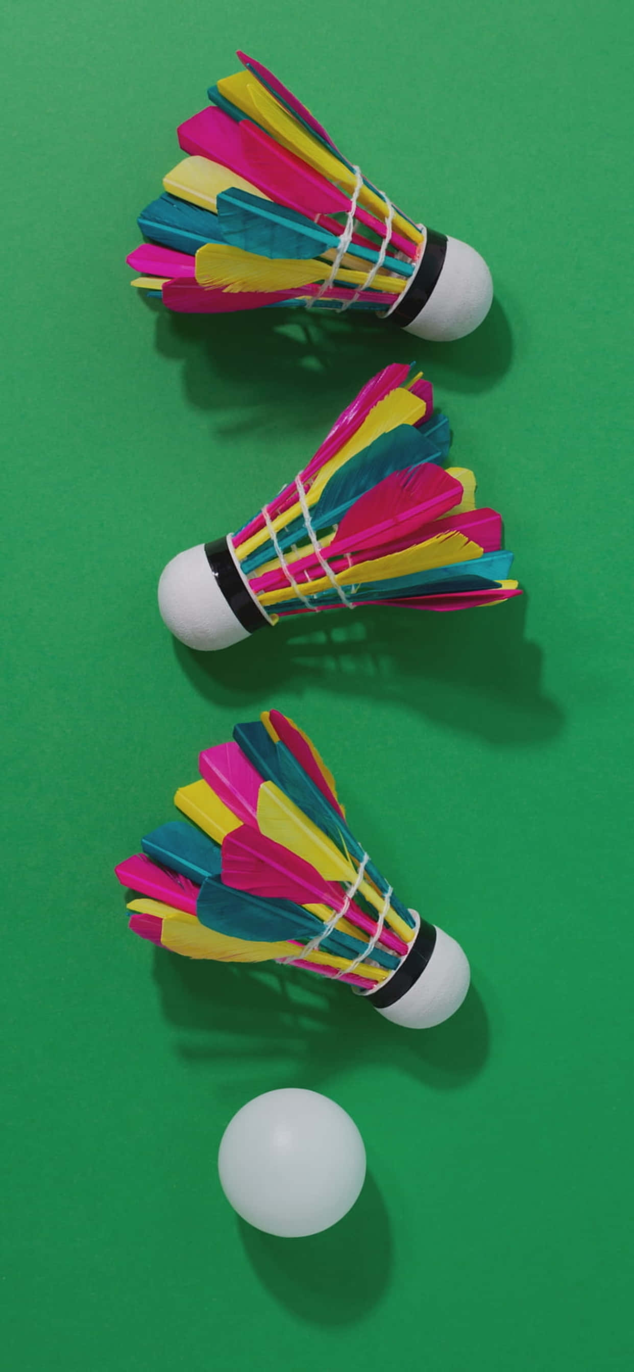 En aktiv og intens badmintontkamp på en iPhone XS Max Bakgrunner