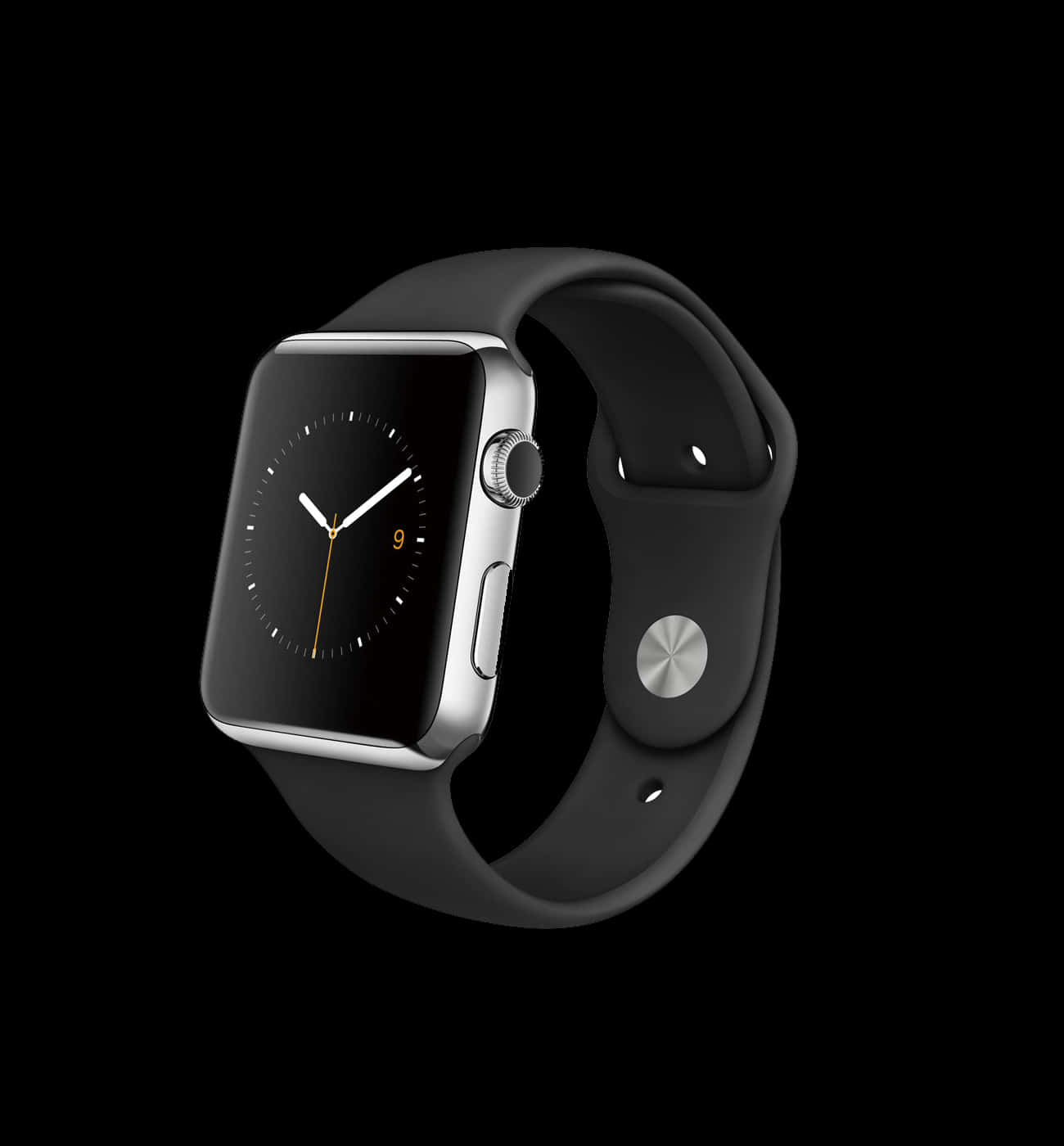 en Apple Watch vises mot en svart bakgrunn Bakgrunner