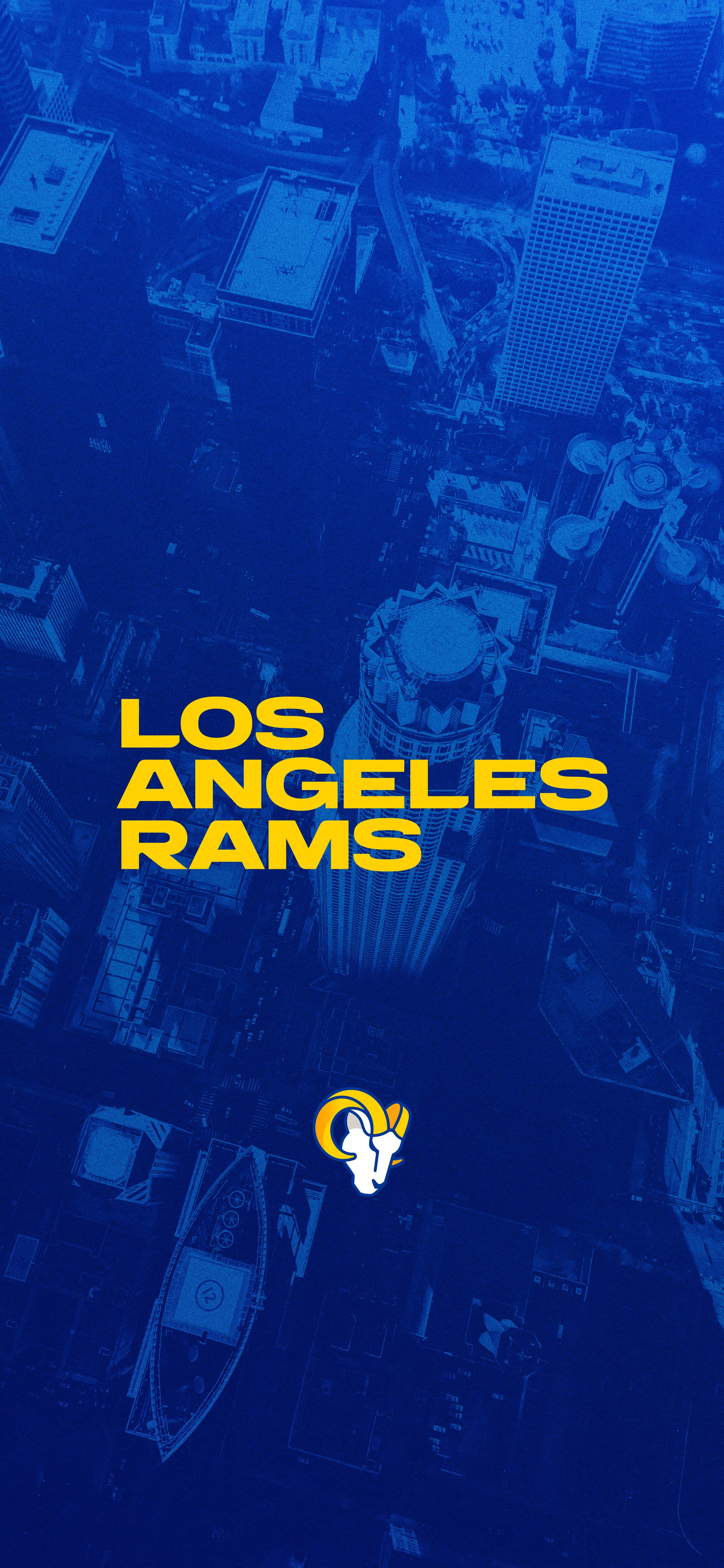 En blå og gul bakgrunn med teksten los angeles rams Bakgrunner