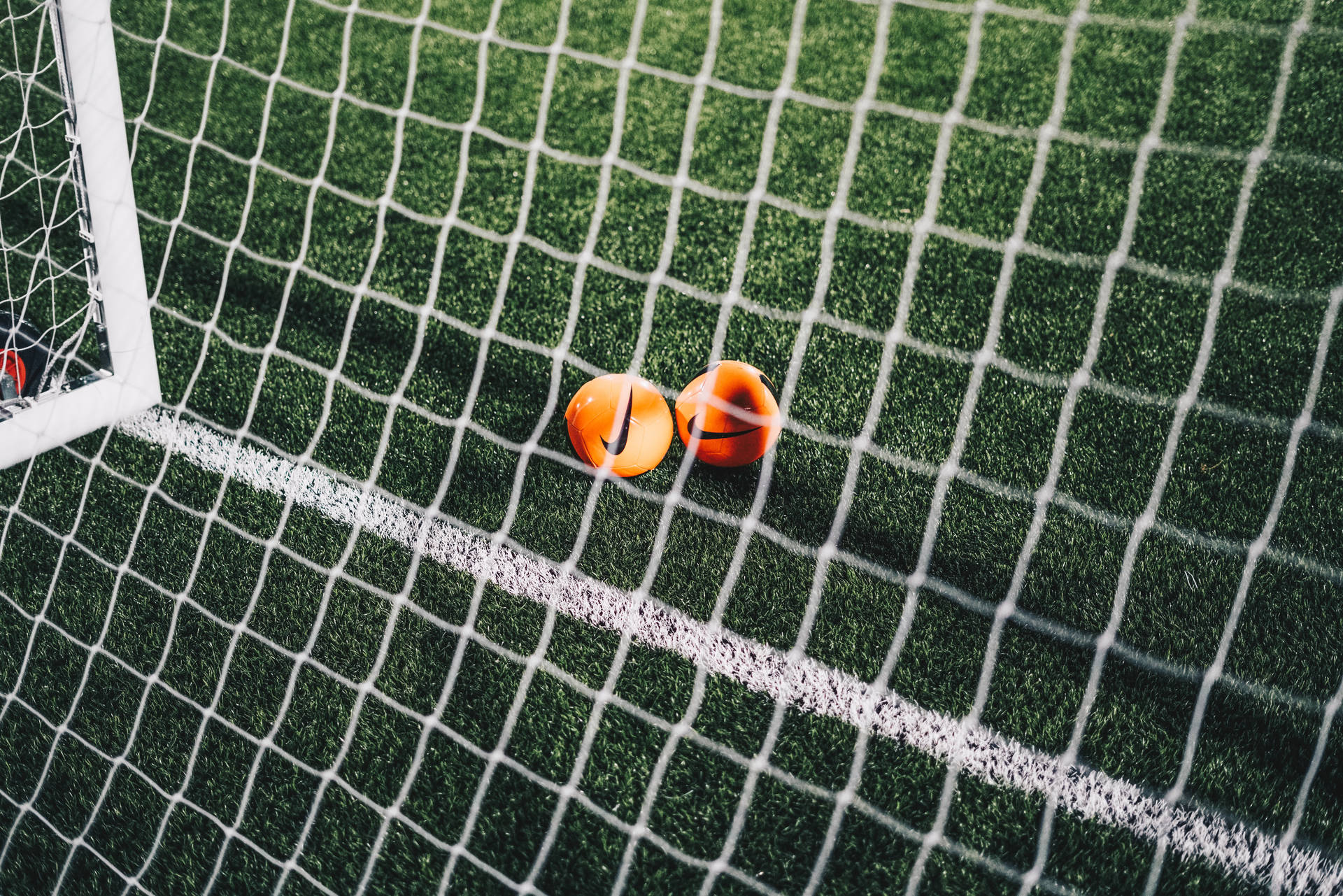 Fotballnettstadion som skrivebordsbakgrunn.