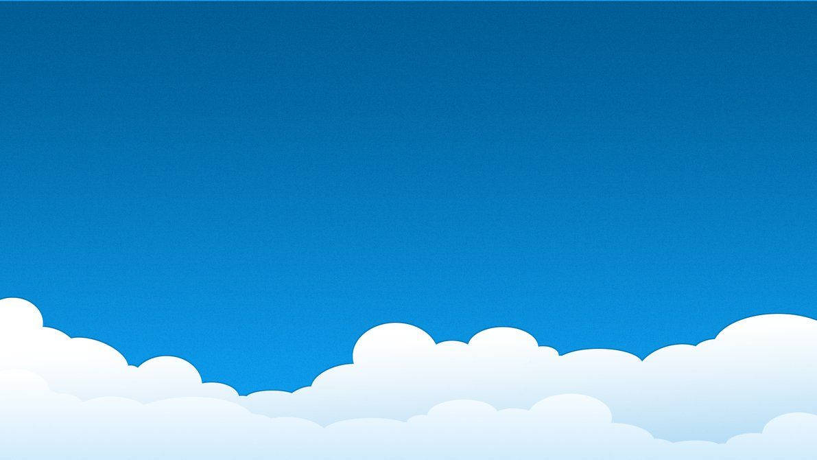 En enkel tegneseriehimmel med skyer Bakgrunner