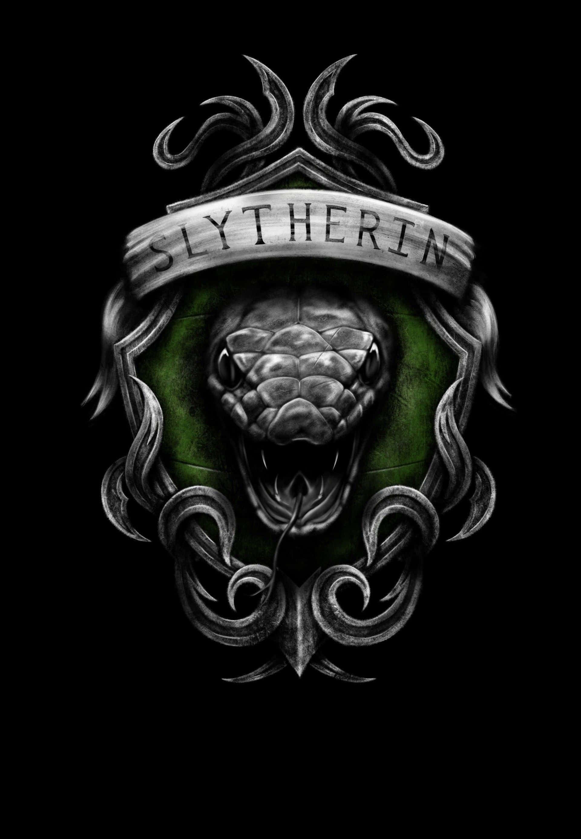 En illustrasjon av den mystiske og spennende Slytherin-estetikken Bakgrunner