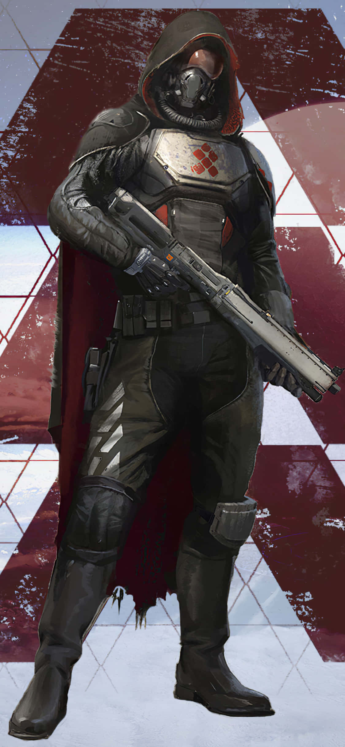 En jeger mot en Hive-ridder i spillet Destiny 2 Bakgrunner
