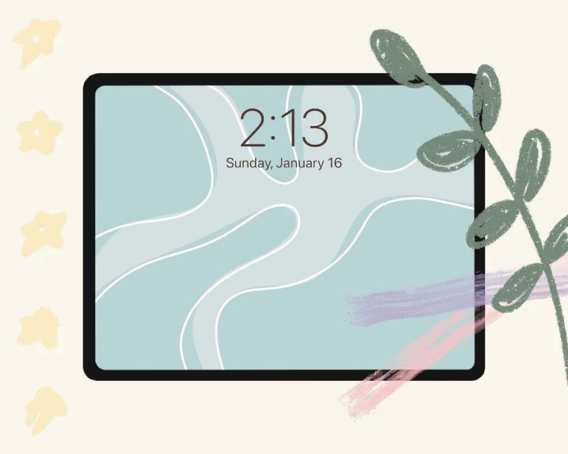 En kunstnerisk og estetisk iPad, perfekt for surfing og visning av fotografier Bakgrunner