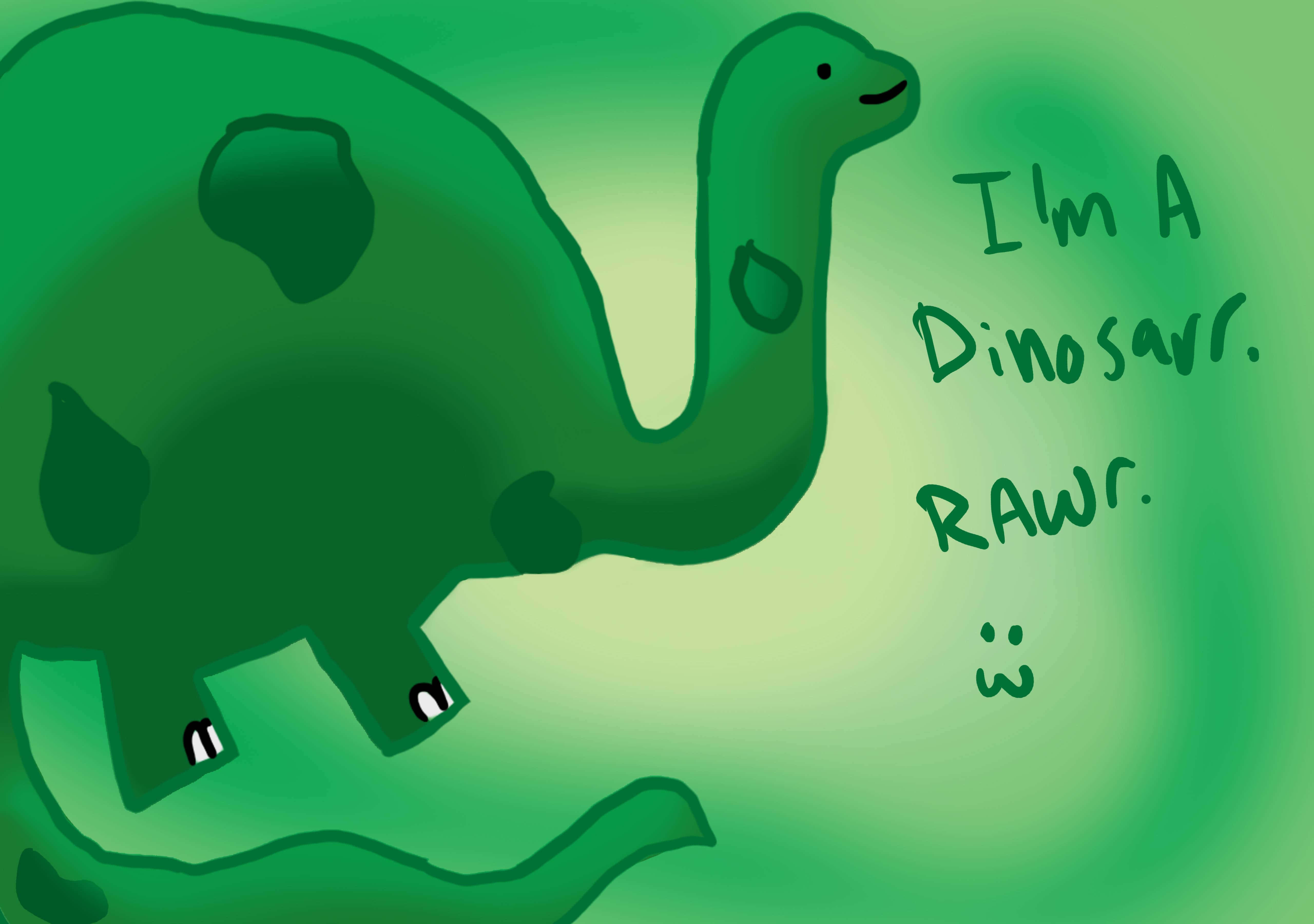 En leken dinosaur i hagen Bakgrunner