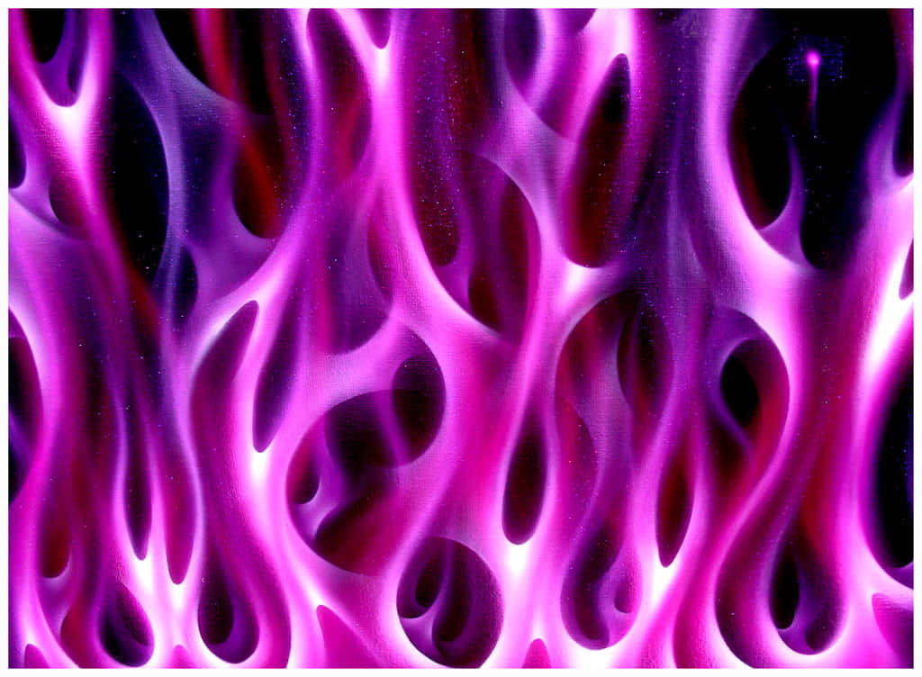 En lilla flamme på en svart bakgrunn Bakgrunner