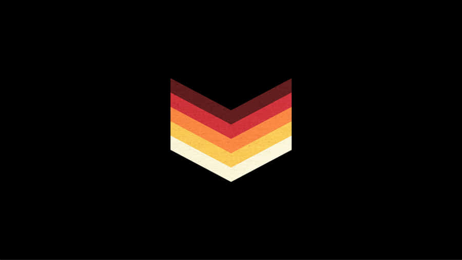 en logo med en chevron på svart bakgrunn Bakgrunner