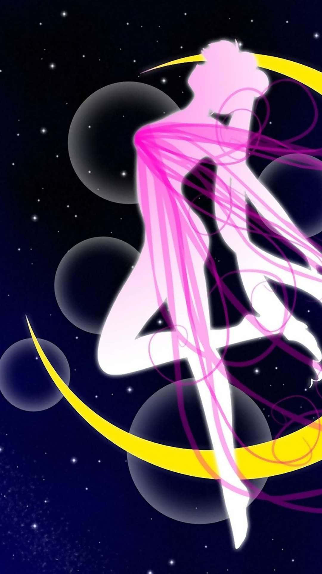 En mystisk verden av lilla anime Bakgrunner