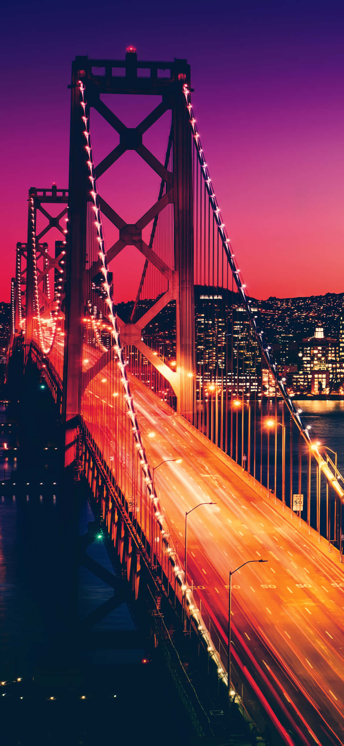 En naturskjønn utsikt over Californias kystlinje fra en iPhone X Bakgrunner