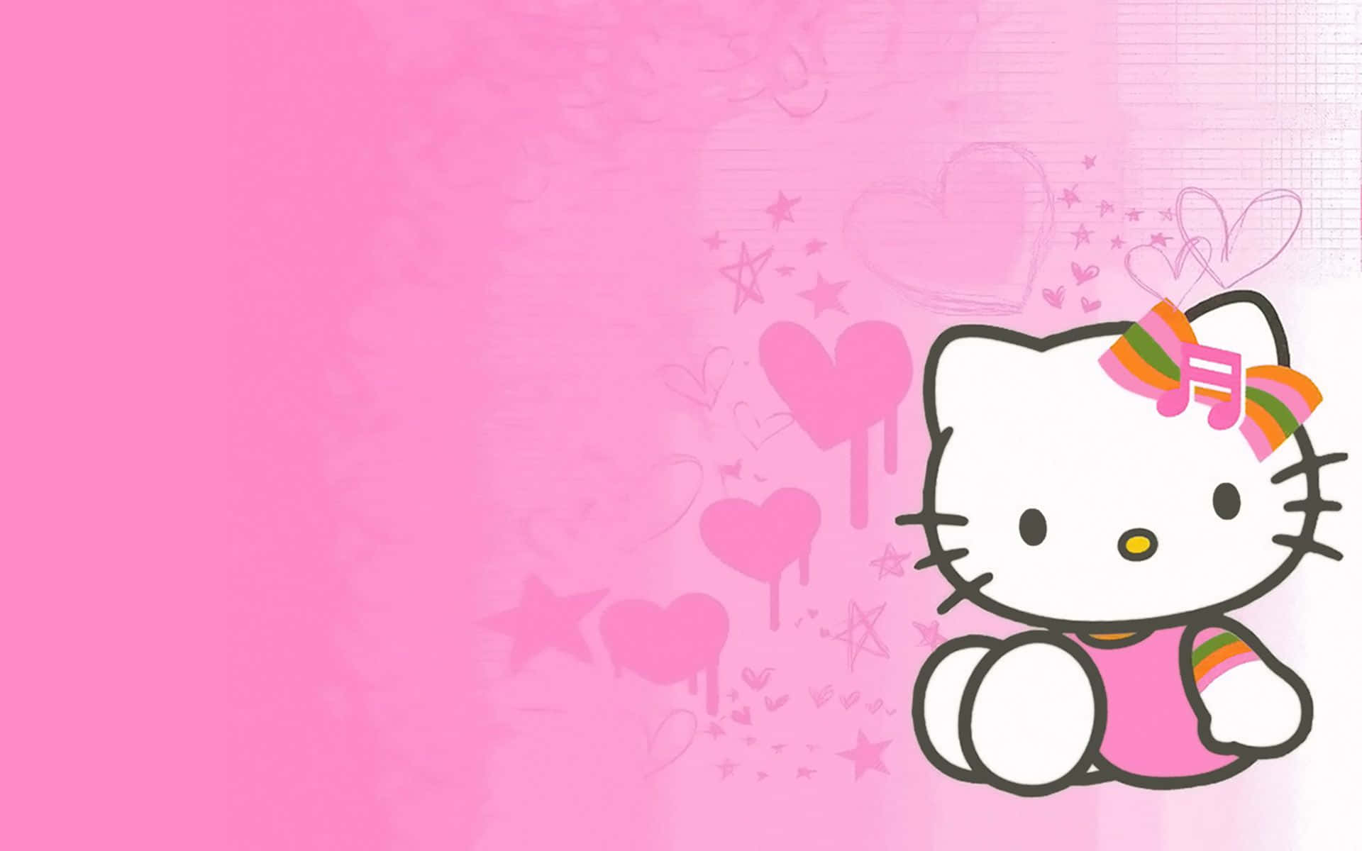 En Perfekt Kawaii Rosa Bakgrunn Bakgrunner