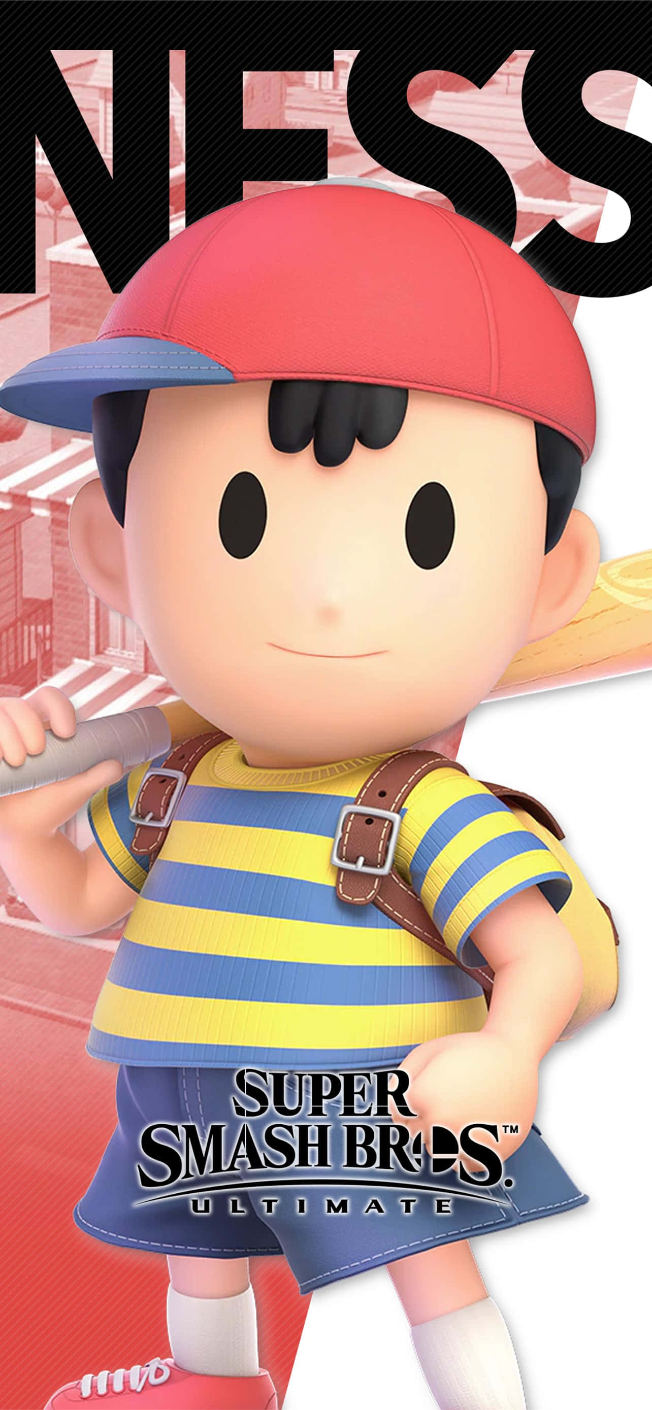 en plakat for super smash bros ness Bakgrunner
