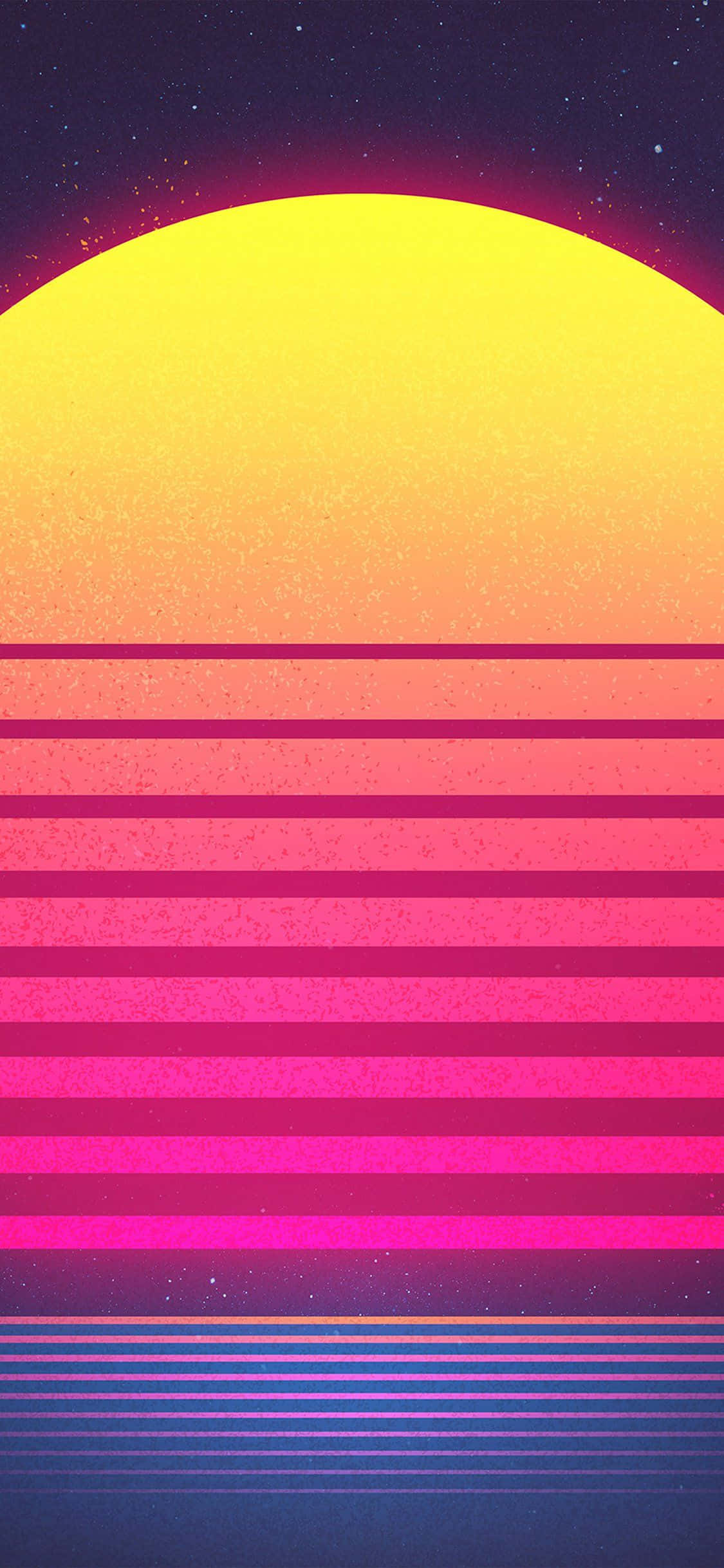 en retro solnedgang med rosa og gul bakgrunn Bakgrunner