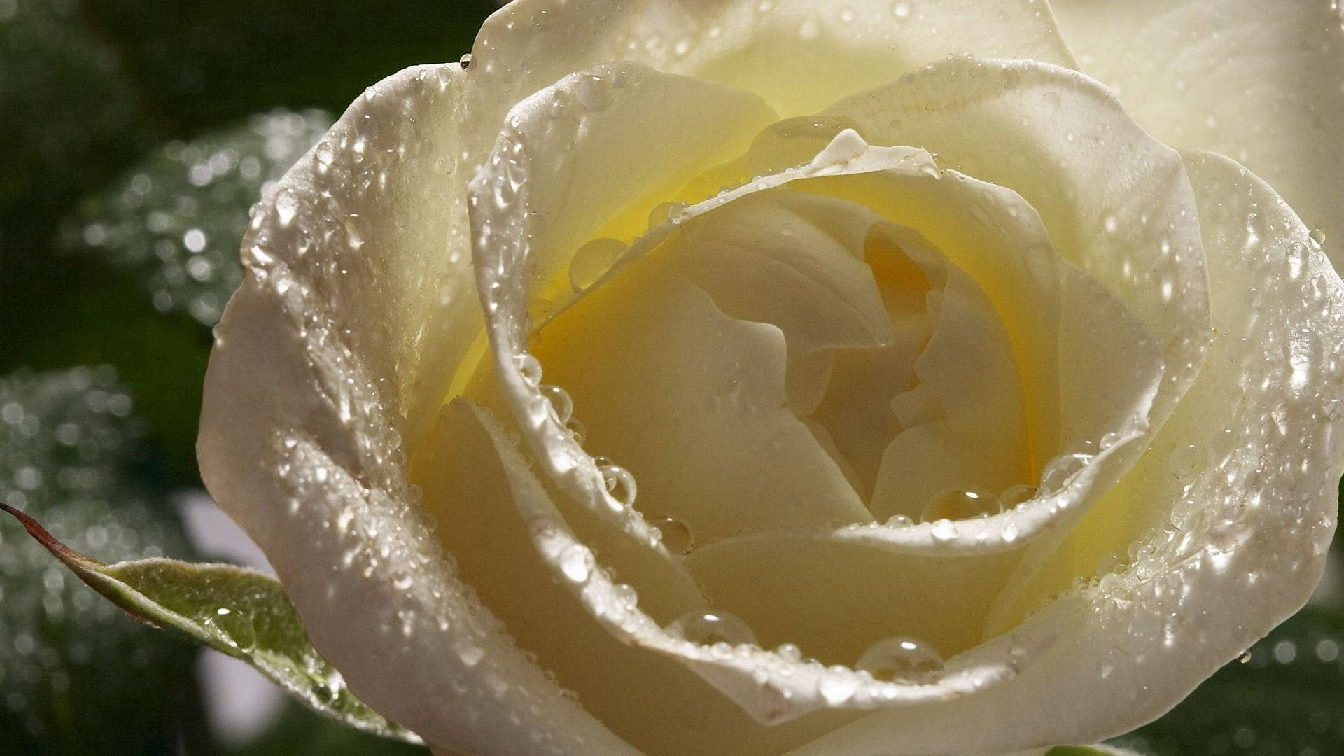 En vakker hvit rose Bakgrunner