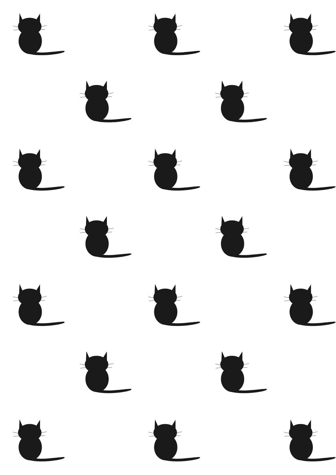 En vakker svart katt stirrer intenst. Bakgrunner