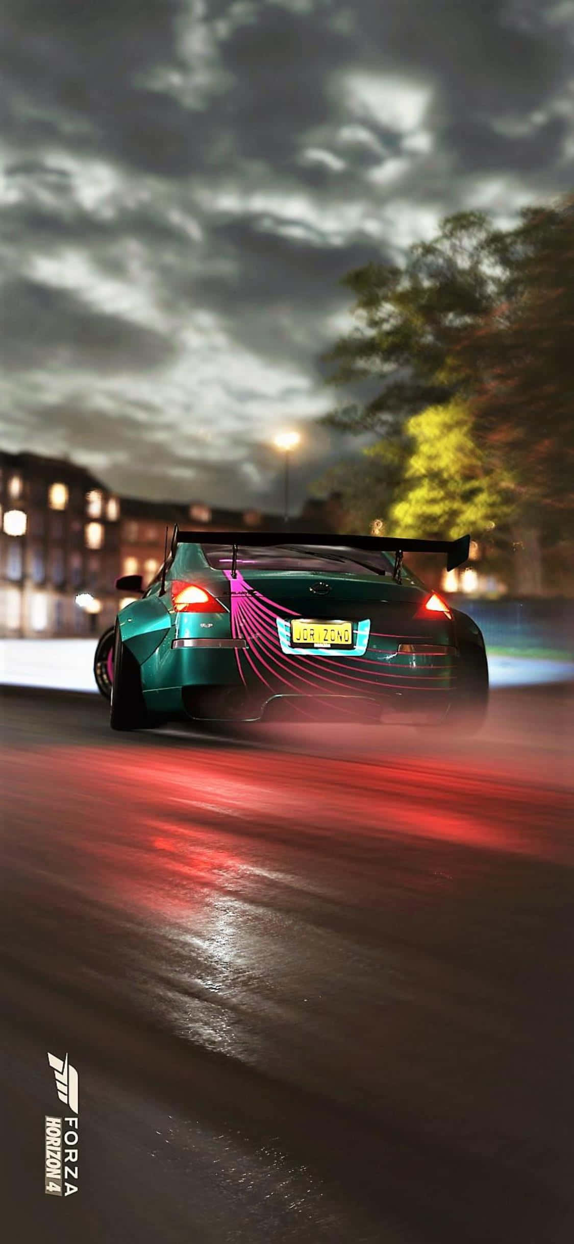 En vakker utsikt over den livlige Ignition Festival under et race i det nye Forza Horizon 4-spillet. Bakgrunner