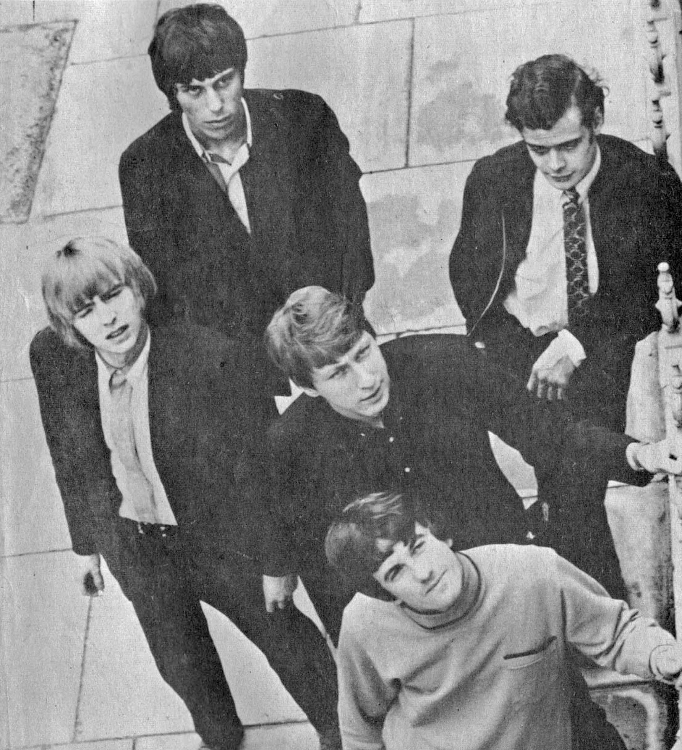 Engelsk rockeband Yardbirds toppvisning Bakgrunner