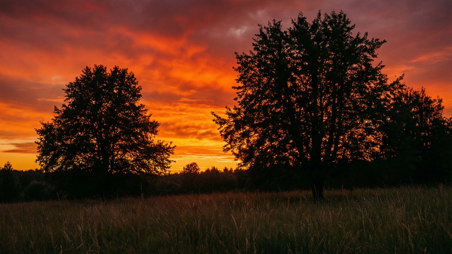 Engsolnedgang med ild Bakgrunner