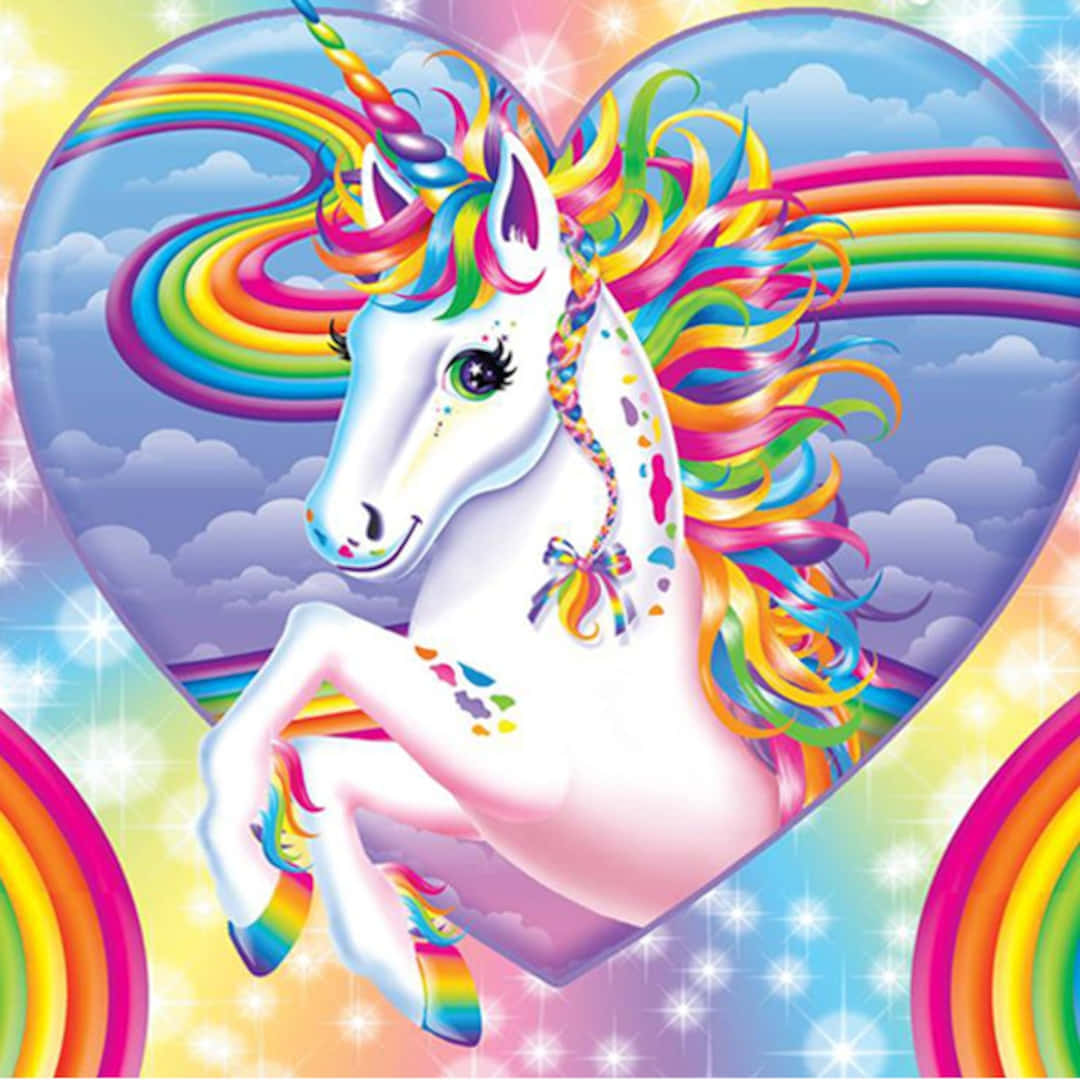 Enhjørning fra Lisa Frank-bilde Bakgrunner