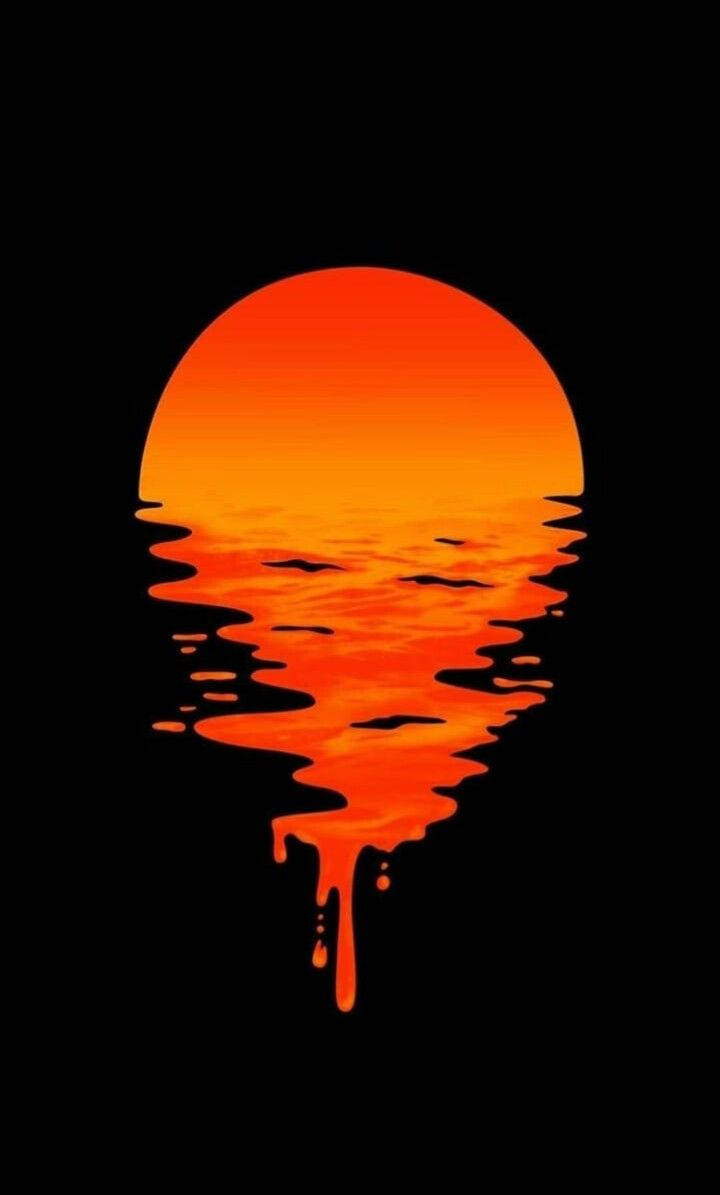 Enkel estetisk dryppende solnedgang Bakgrunner