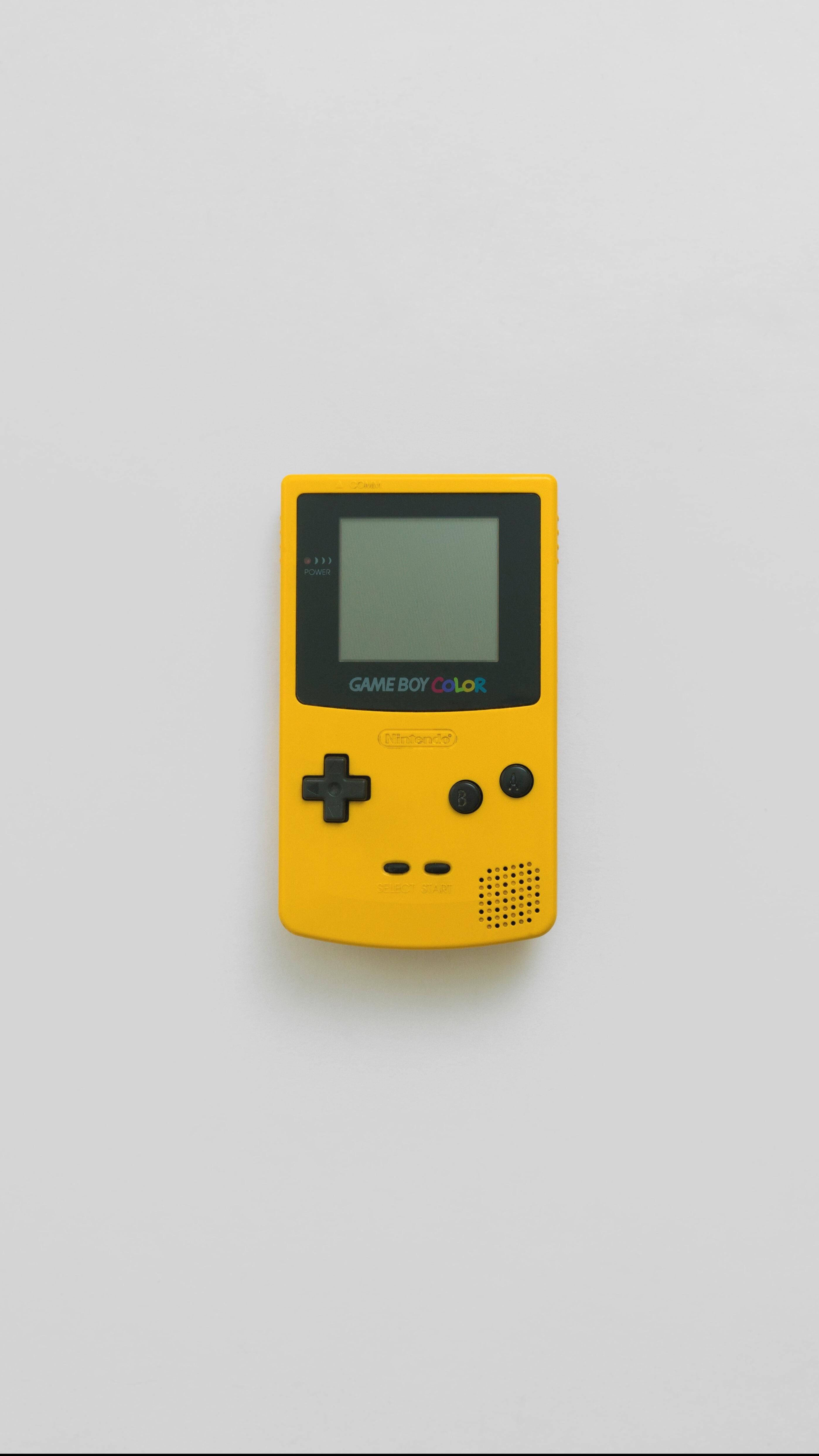 Enkel gul Game Boy Color Bakgrunner