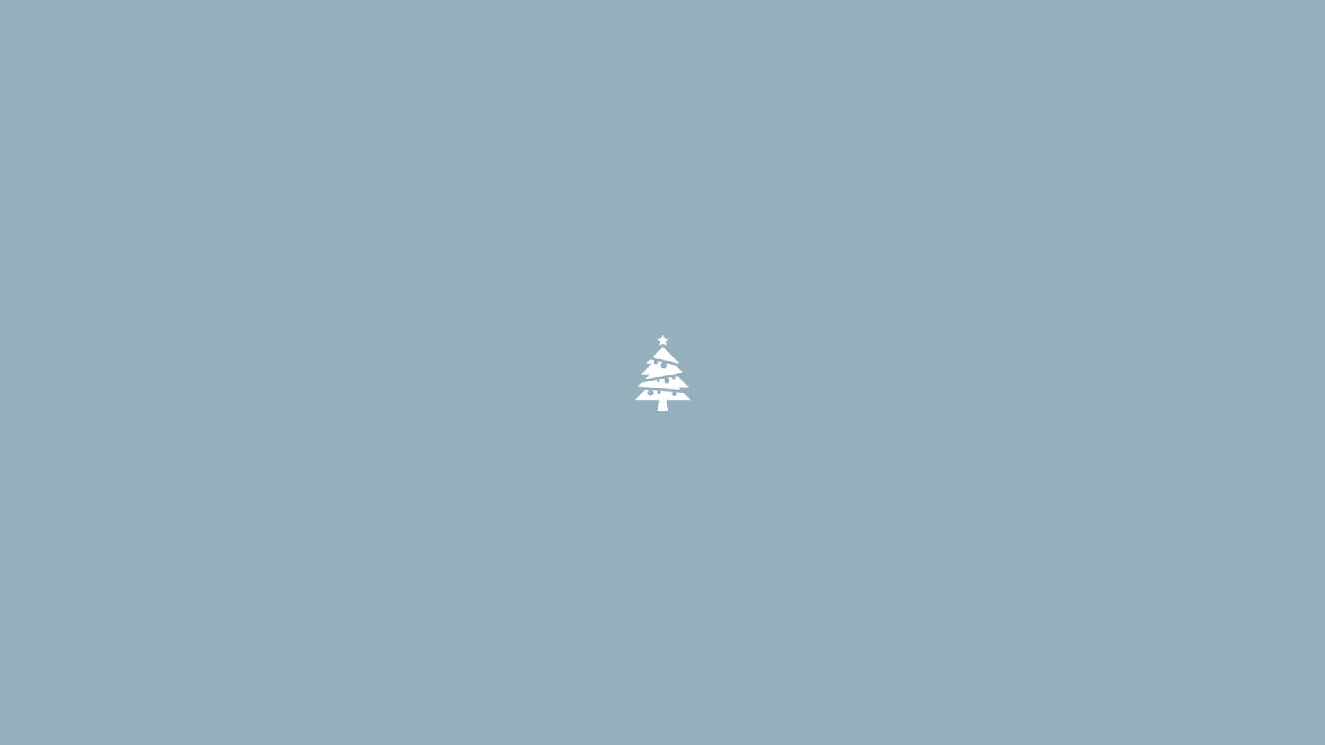 Enkel liten hvit juletre til iPad Bakgrunner