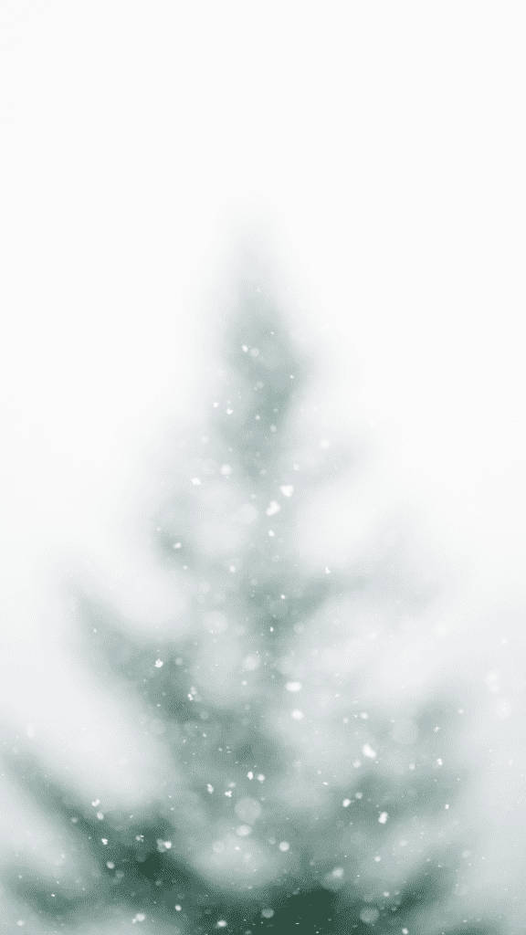 Enkel uklar juletre med snø Bakgrunner