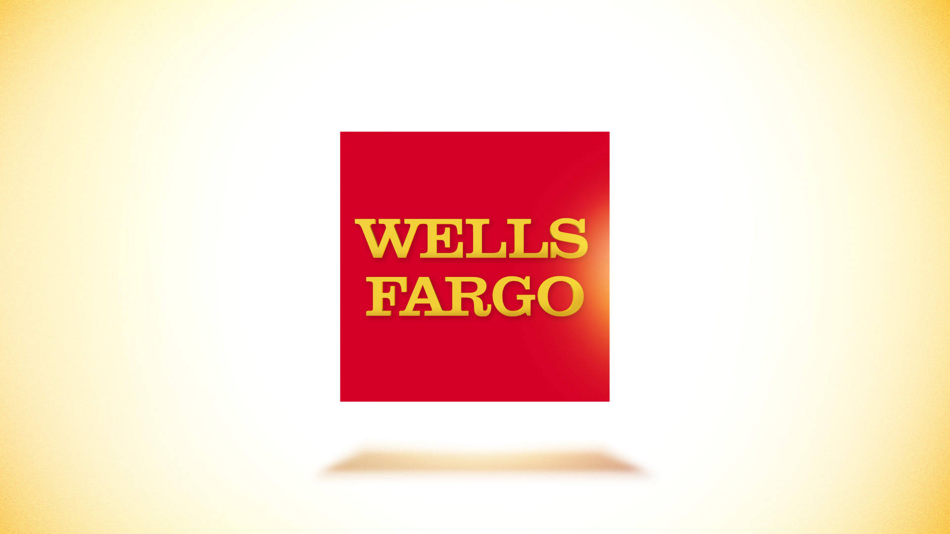 Enkel Wells Fargo gul gradient Bakgrunner