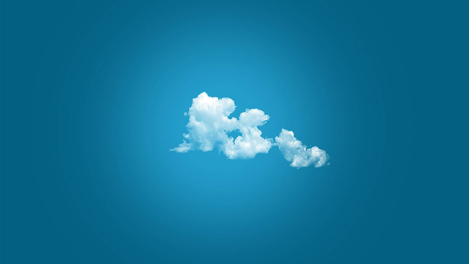 Enkle skyer på en perfekt blå himmel Bakgrunner