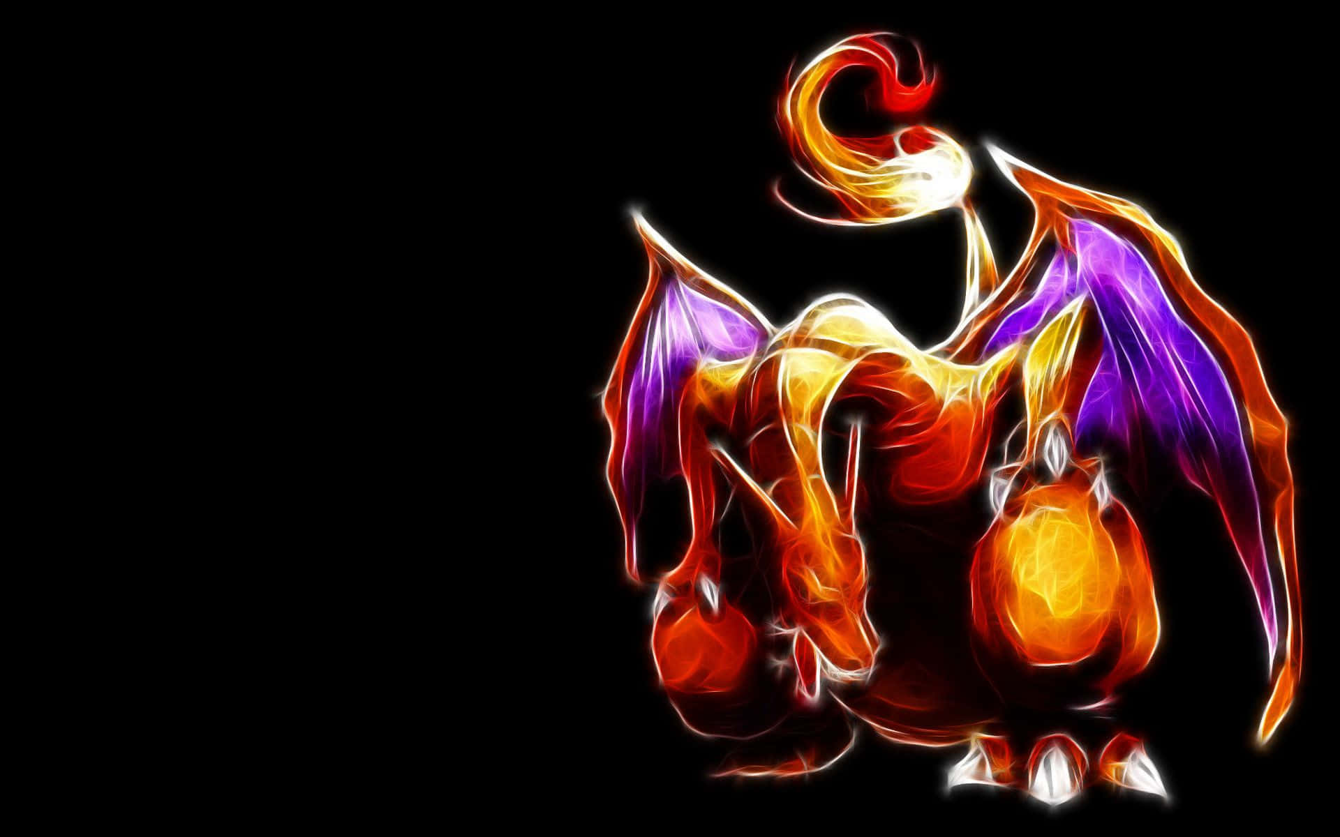 Episk ildsprutende Charizard i aksjon Bakgrunner