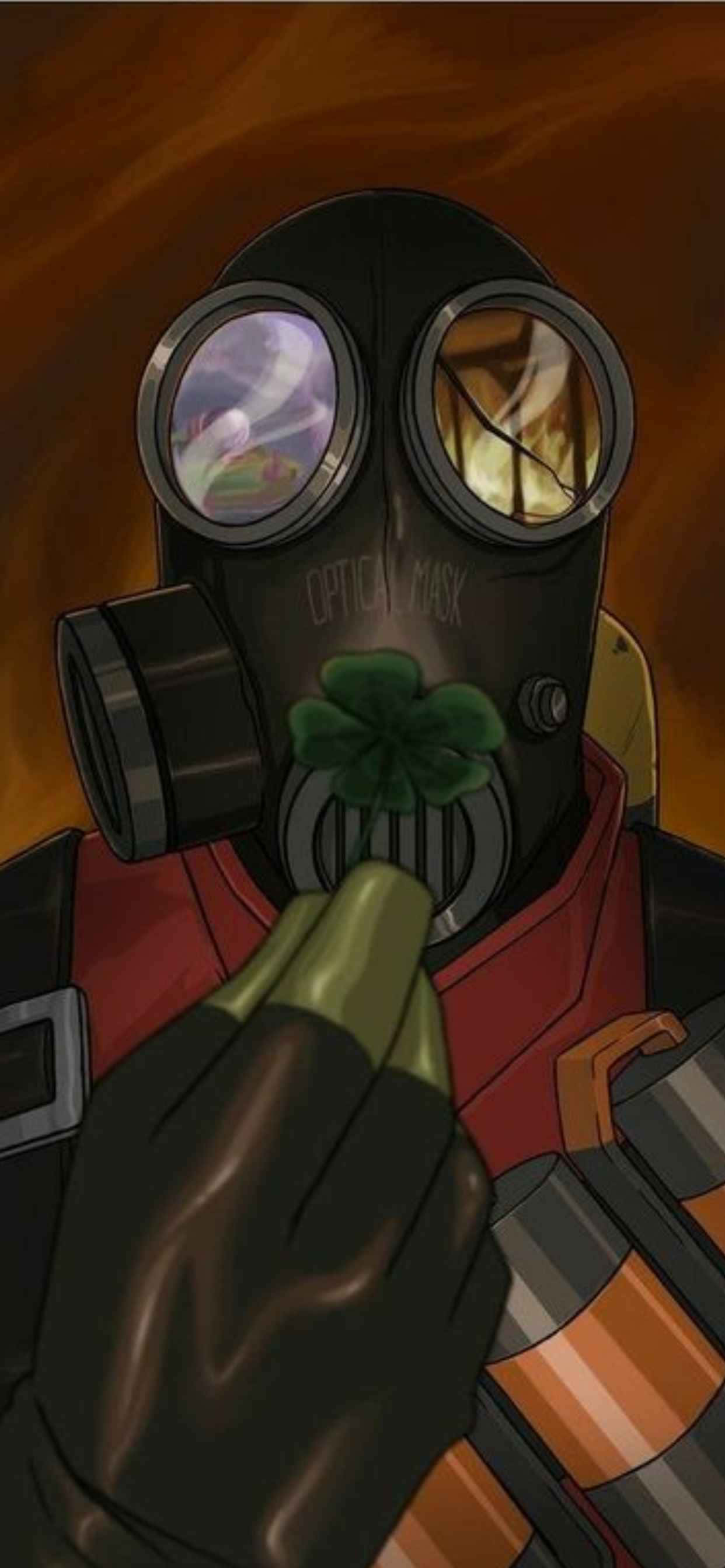 Episk Team Fortress 2-kamp på iPhone XS Max-skjerm Bakgrunner