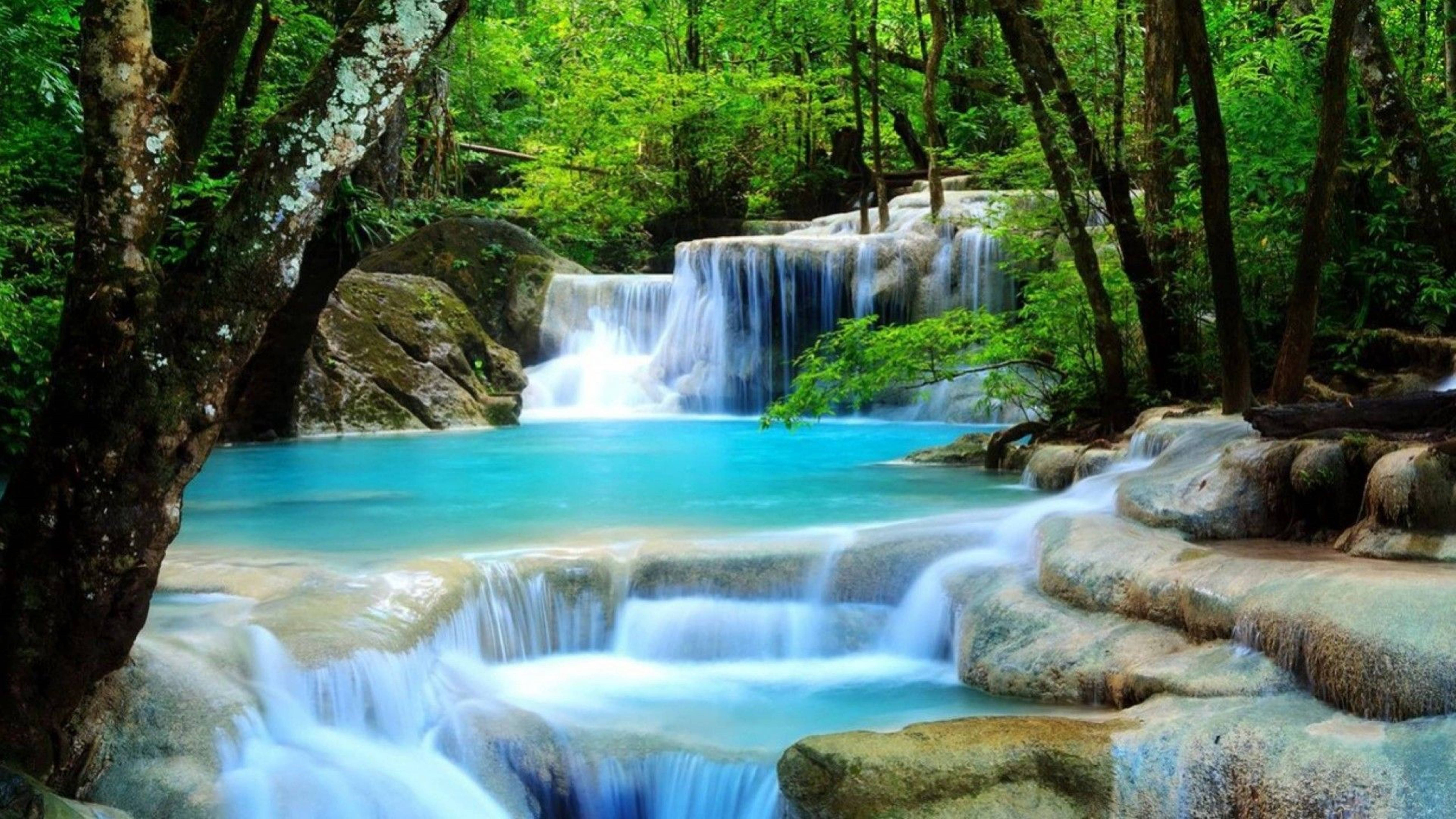 Erawan nasjonalpark HD foss Bakgrunner