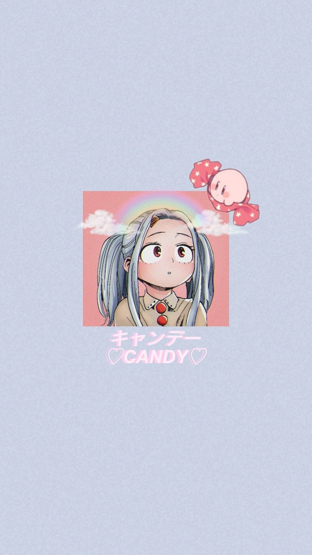 Eri med Kirby — Søt anime-GIF Bakgrunner
