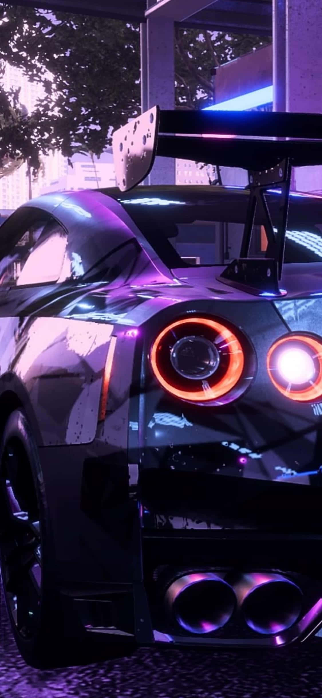 Erobre gatene og dikter løpet med iPhone XS og Need for Speed Heat Bakgrunner
