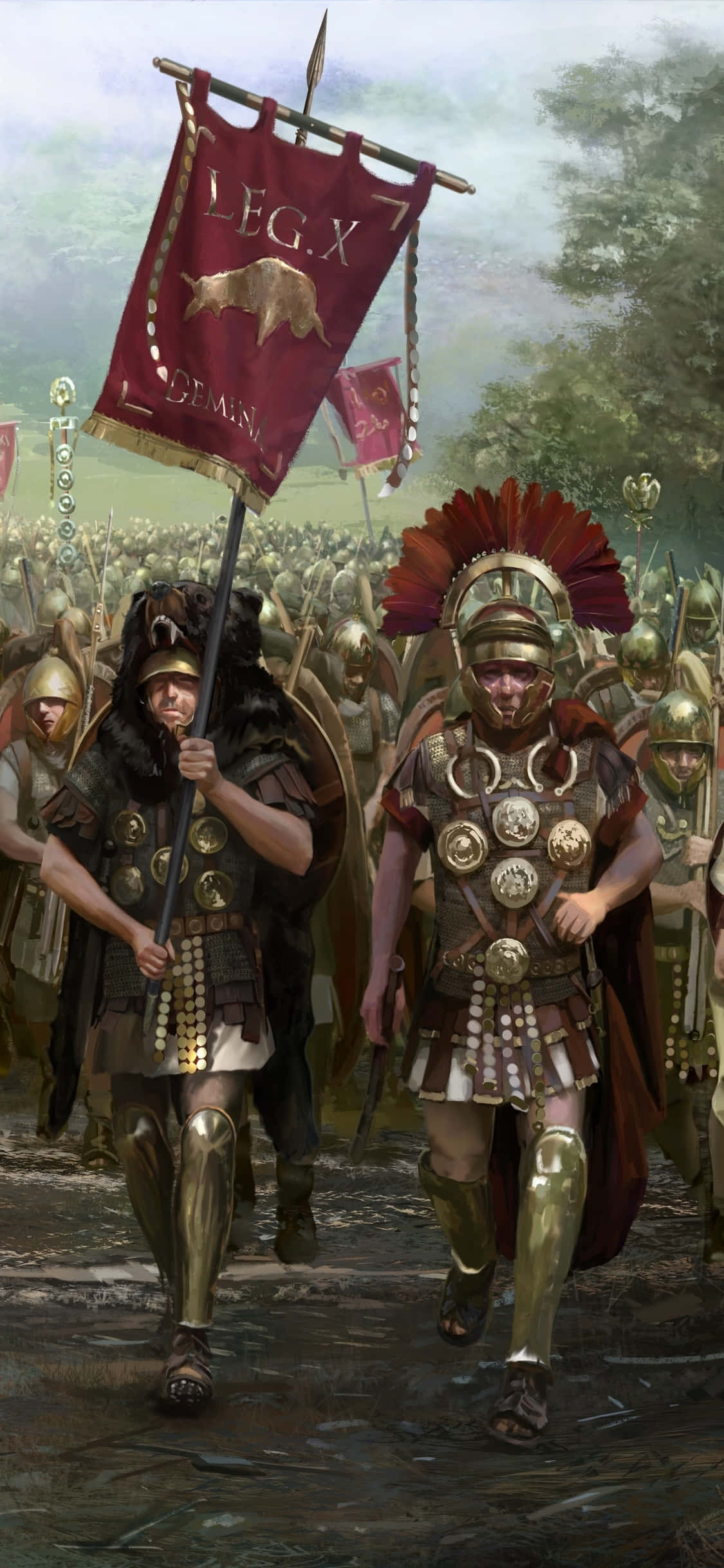 Erobre Romerriket med iPhone Xs Total War Rome 2 Bakgrunner